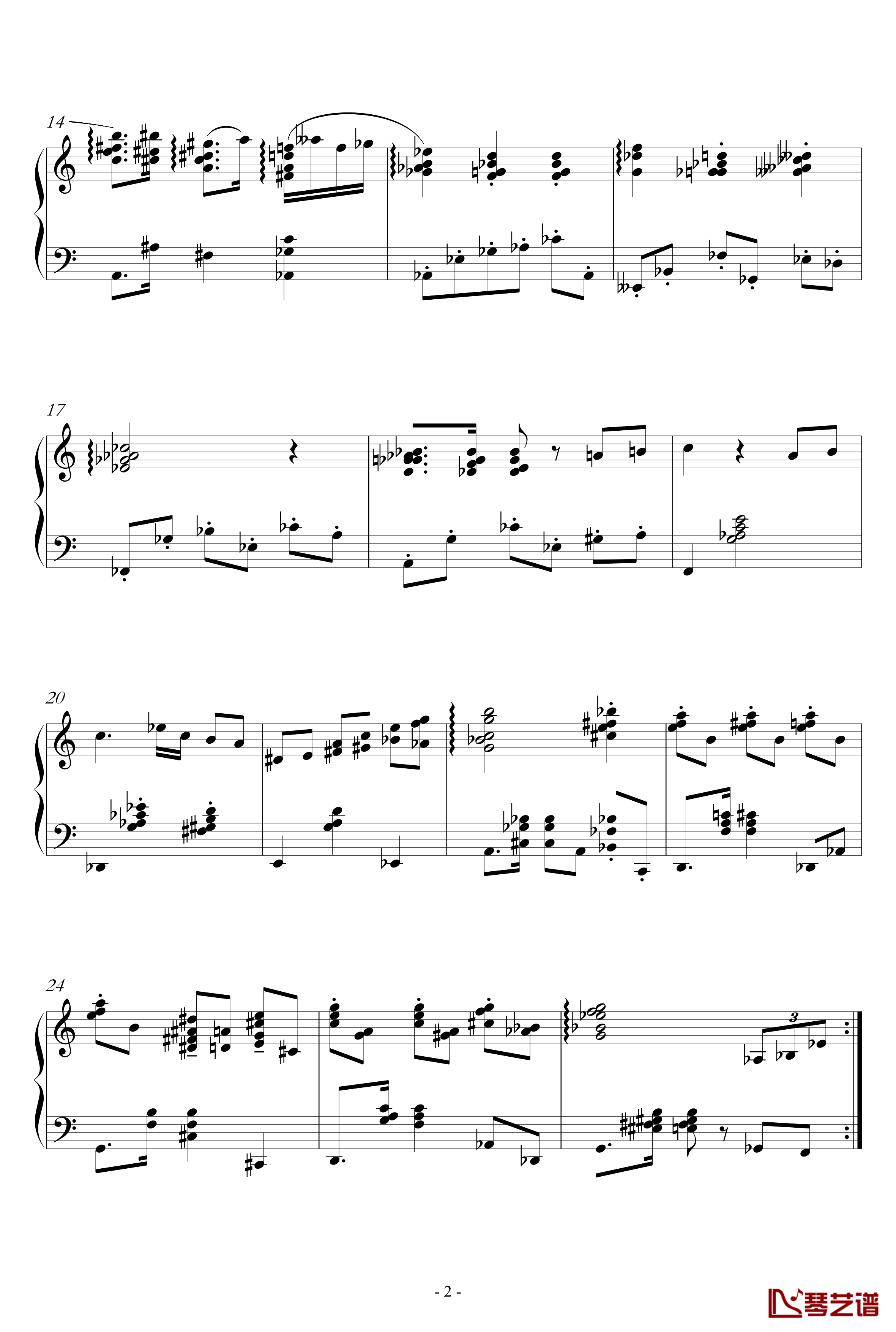 蓝芝士钢琴谱-佚名2