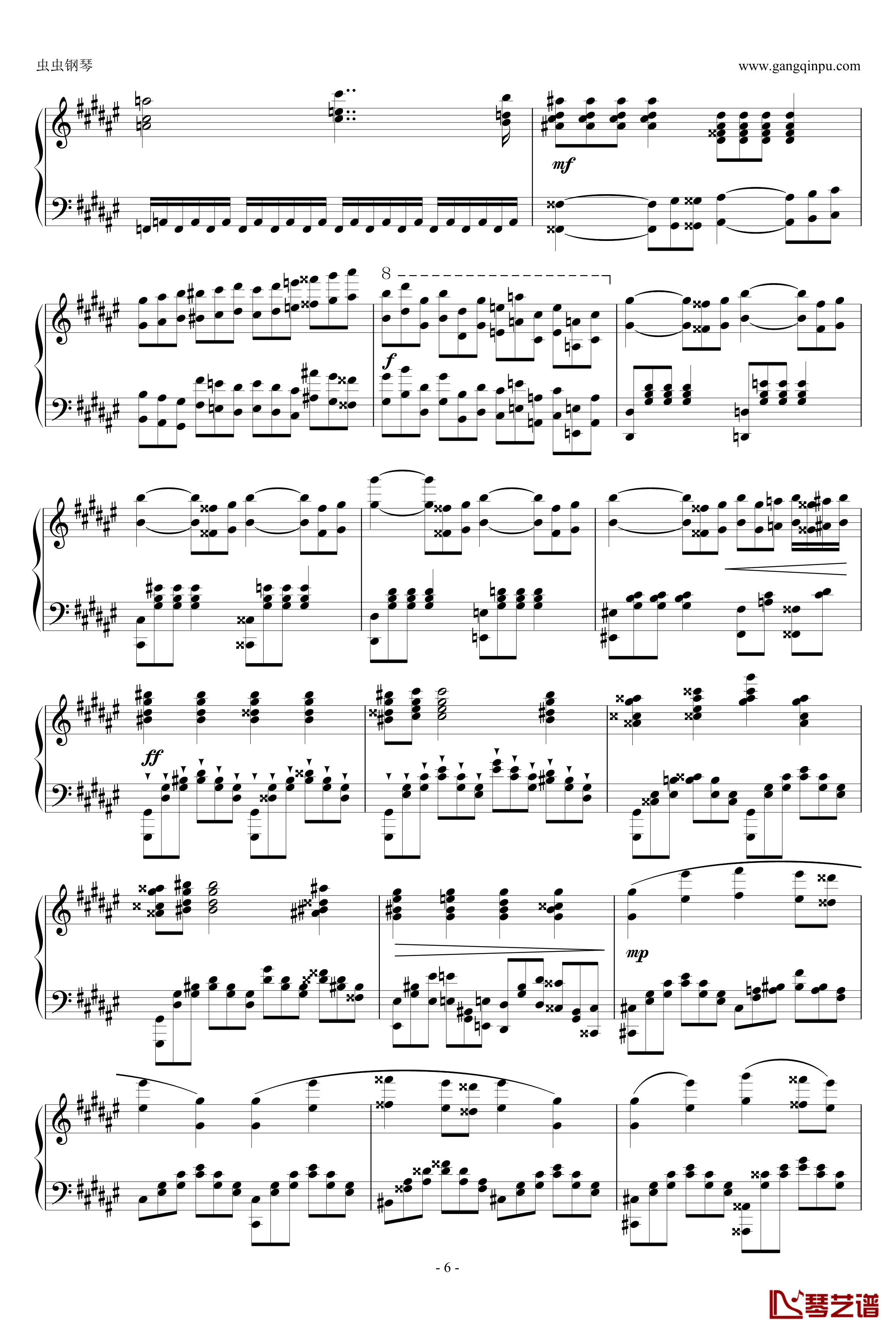 大奏鸣曲第二乐章钢琴谱-新年献礼-阿尔坎6