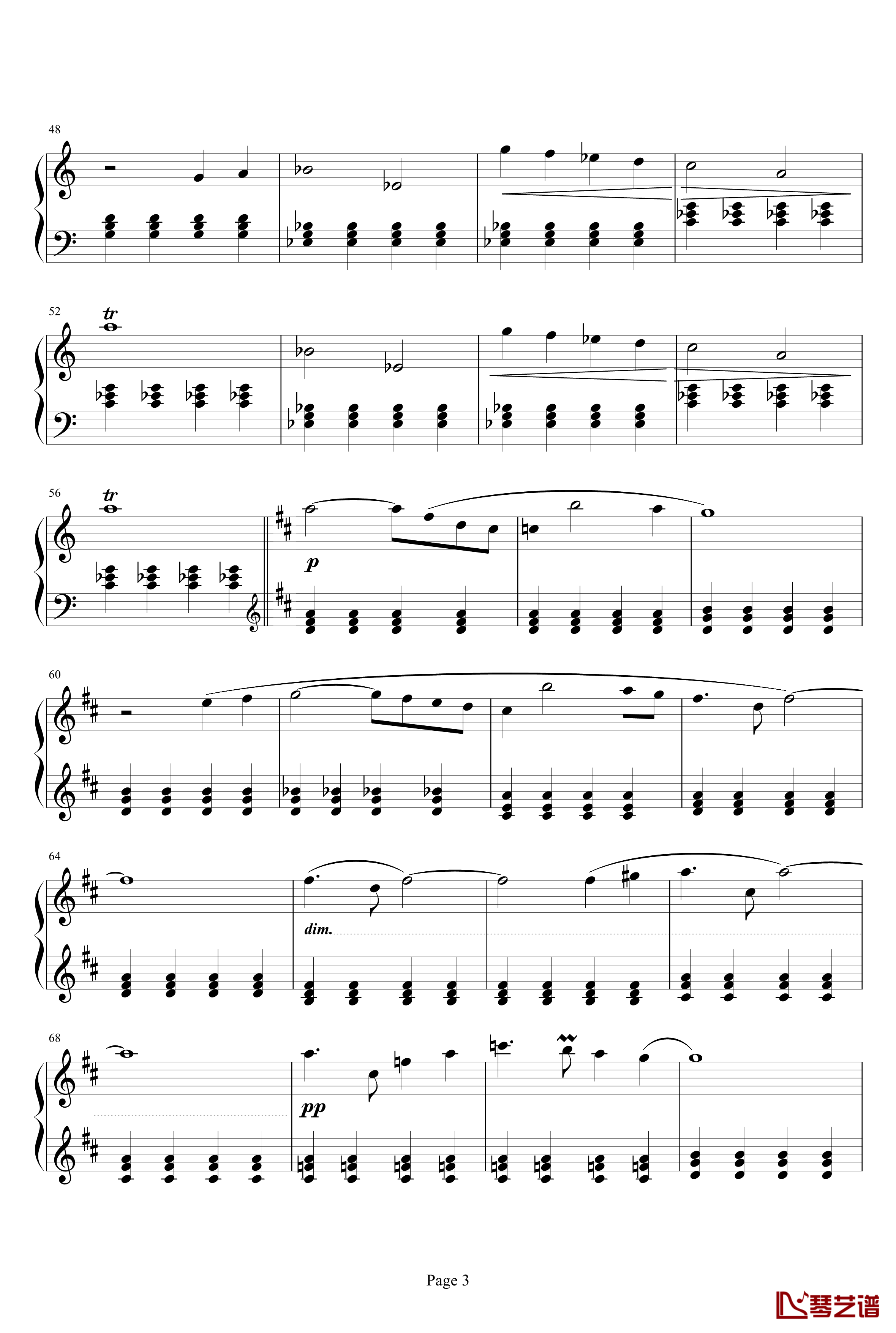 最终幻想FF3片尾曲钢琴谱-最终幻想3
