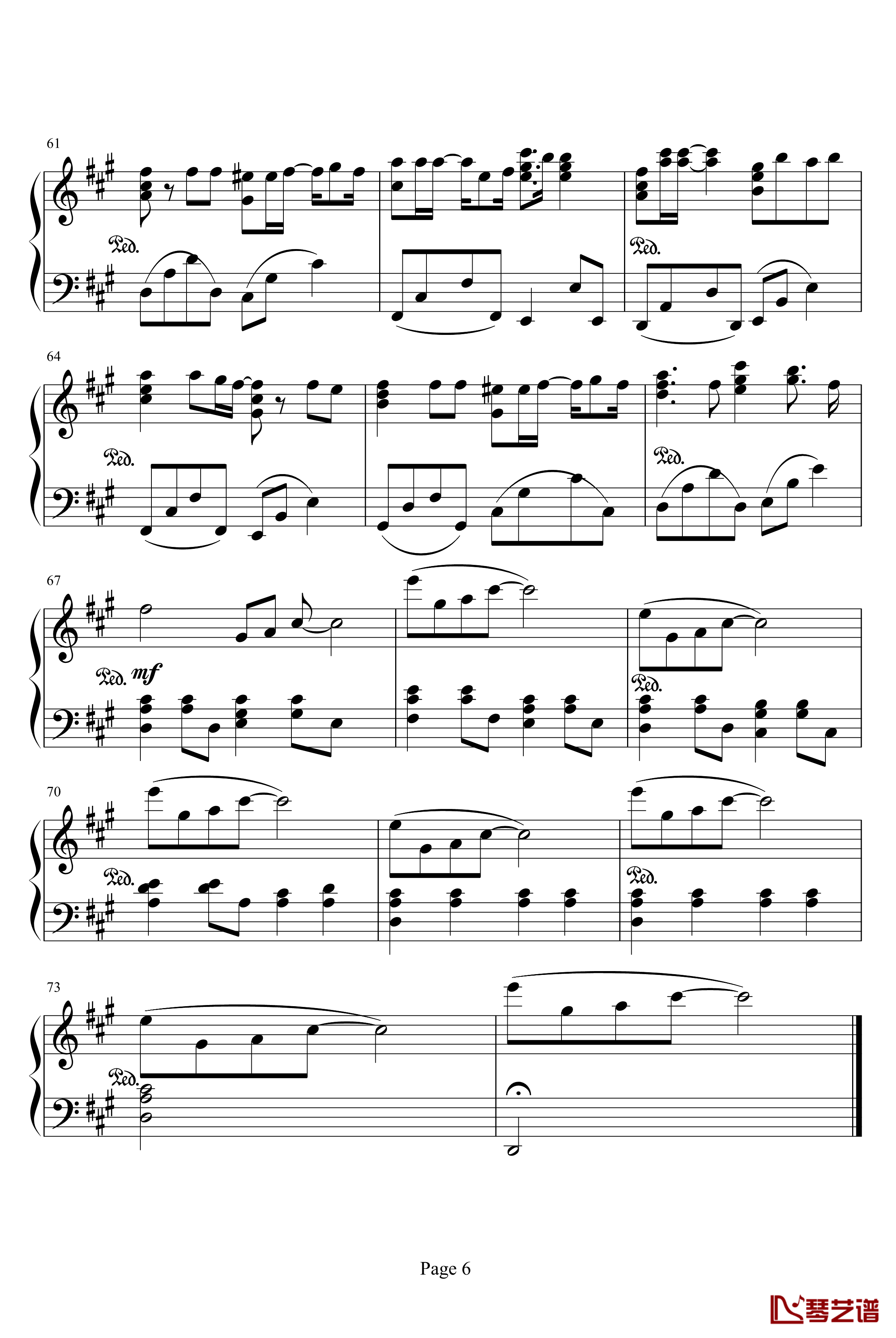 carols钢琴谱-滨崎步6