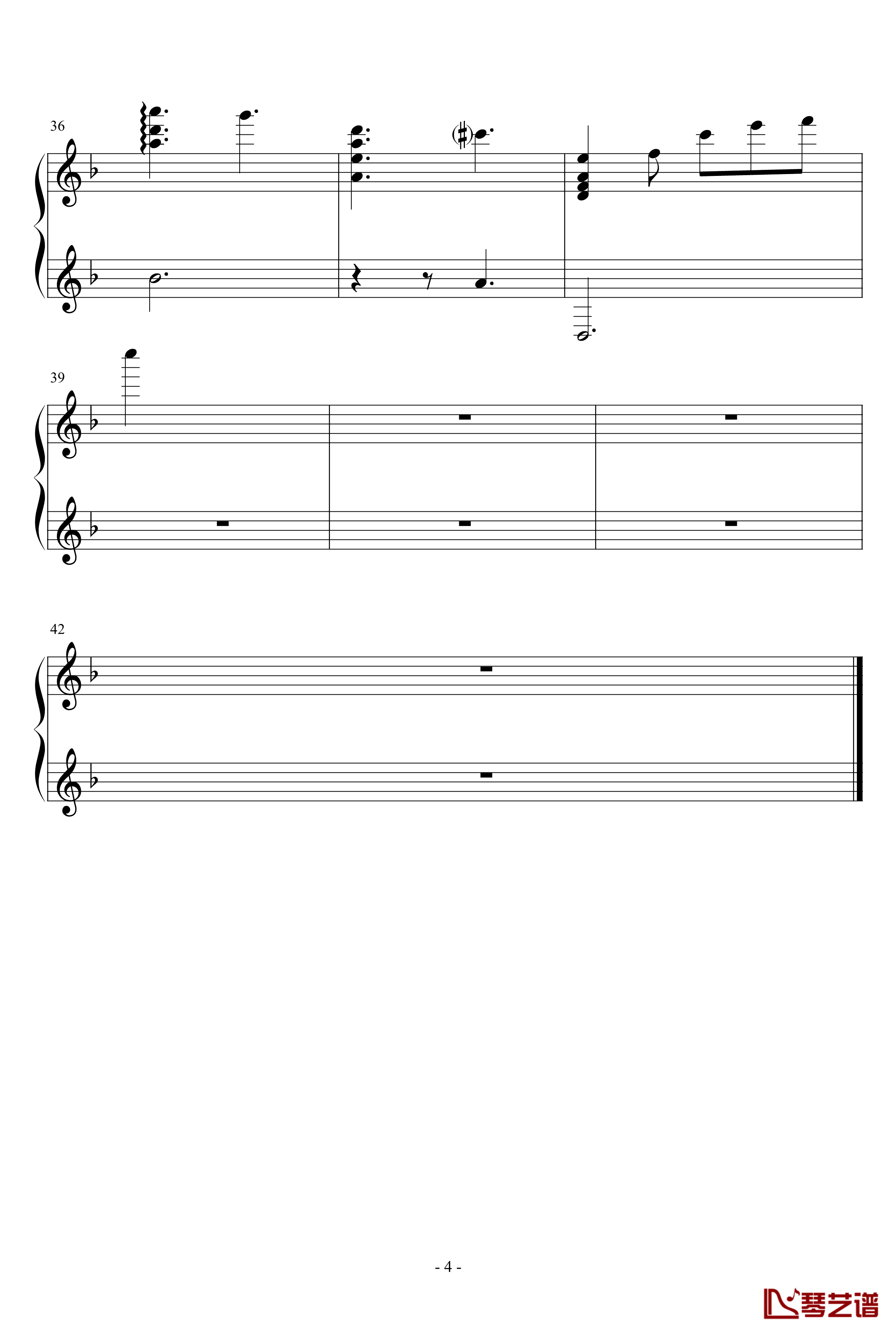 星の世界钢琴谱-Major Chord B-星之梦4