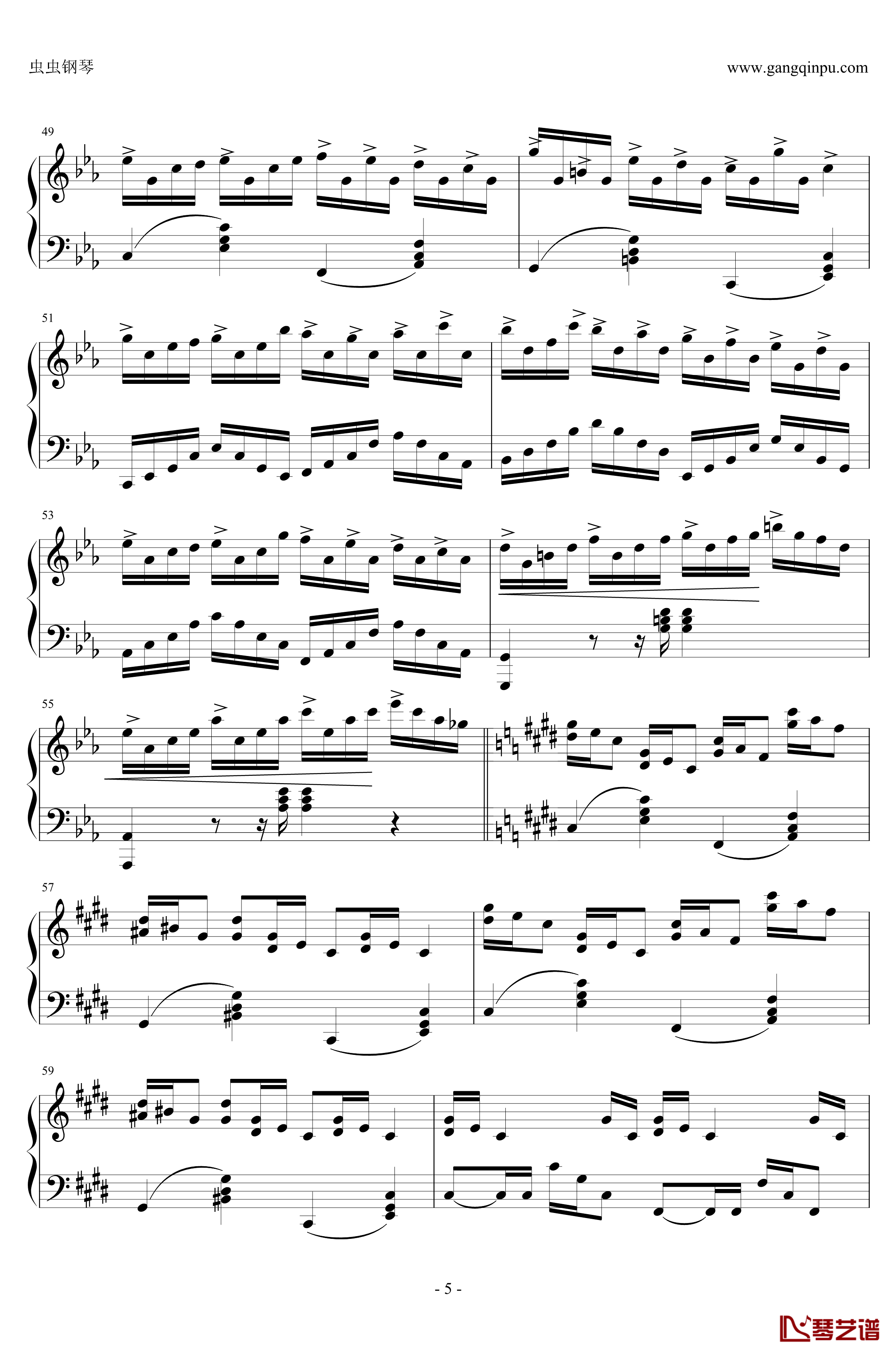 克罗地亚狂想曲钢琴谱-与原录音完全一致-马克西姆-Maksim·Mrvica5