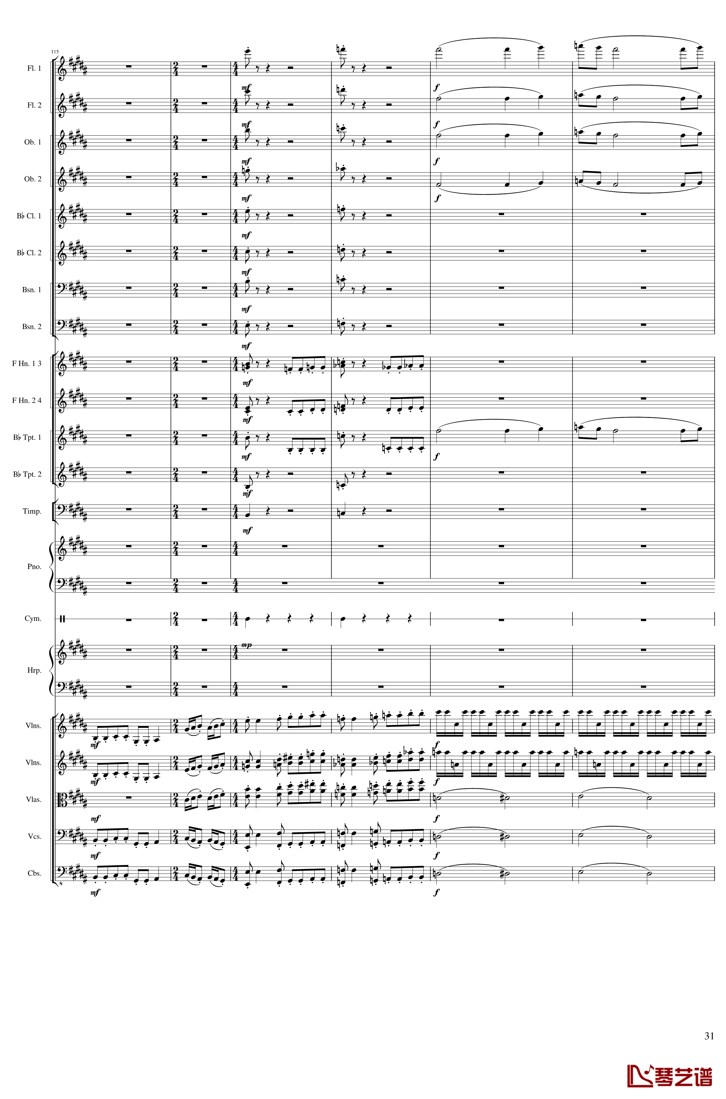 Symphonic Poem No.3, Op.91 Part 3钢琴谱-一个球31