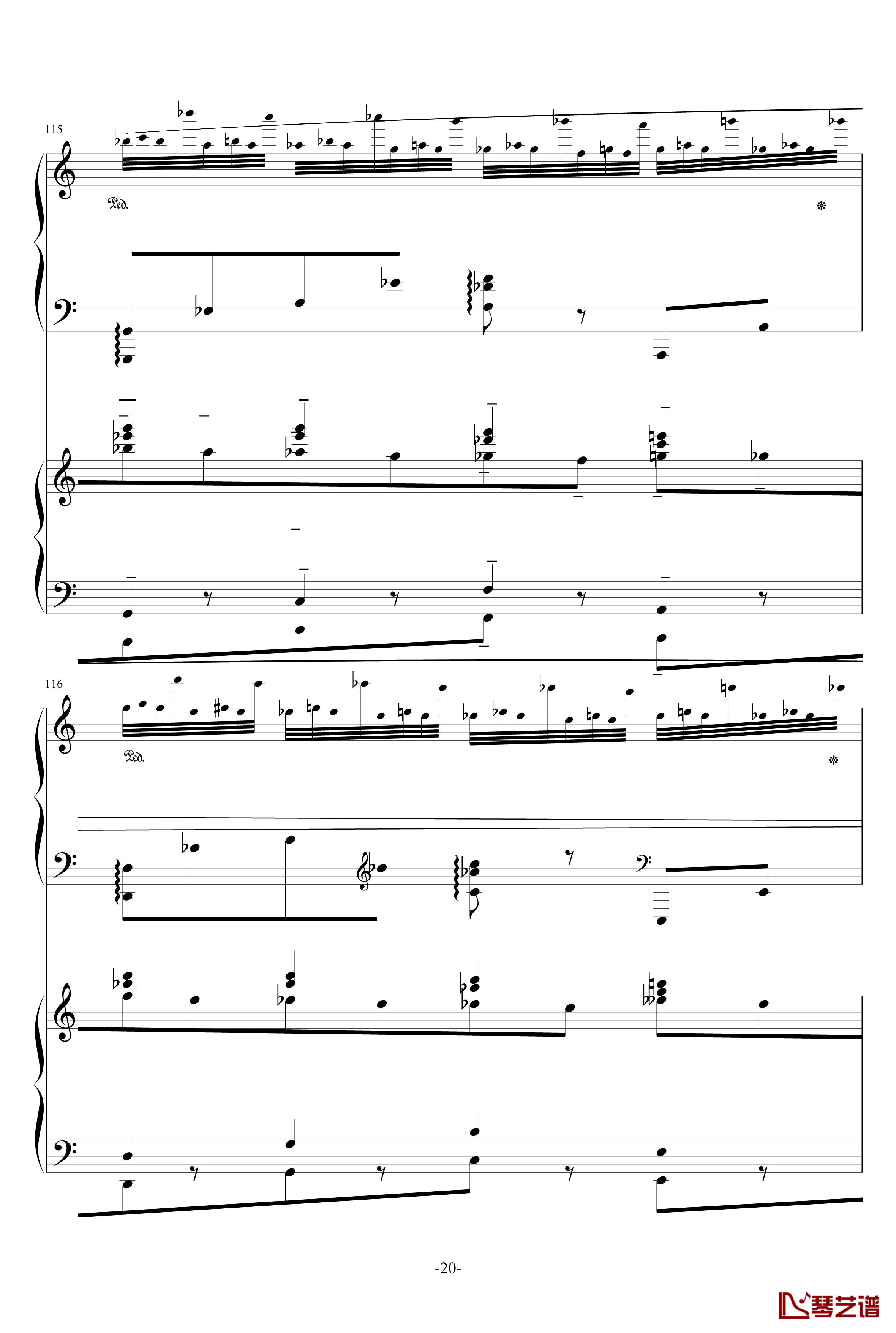 普罗科菲耶夫第三钢琴协奏曲第二乐章钢琴谱20