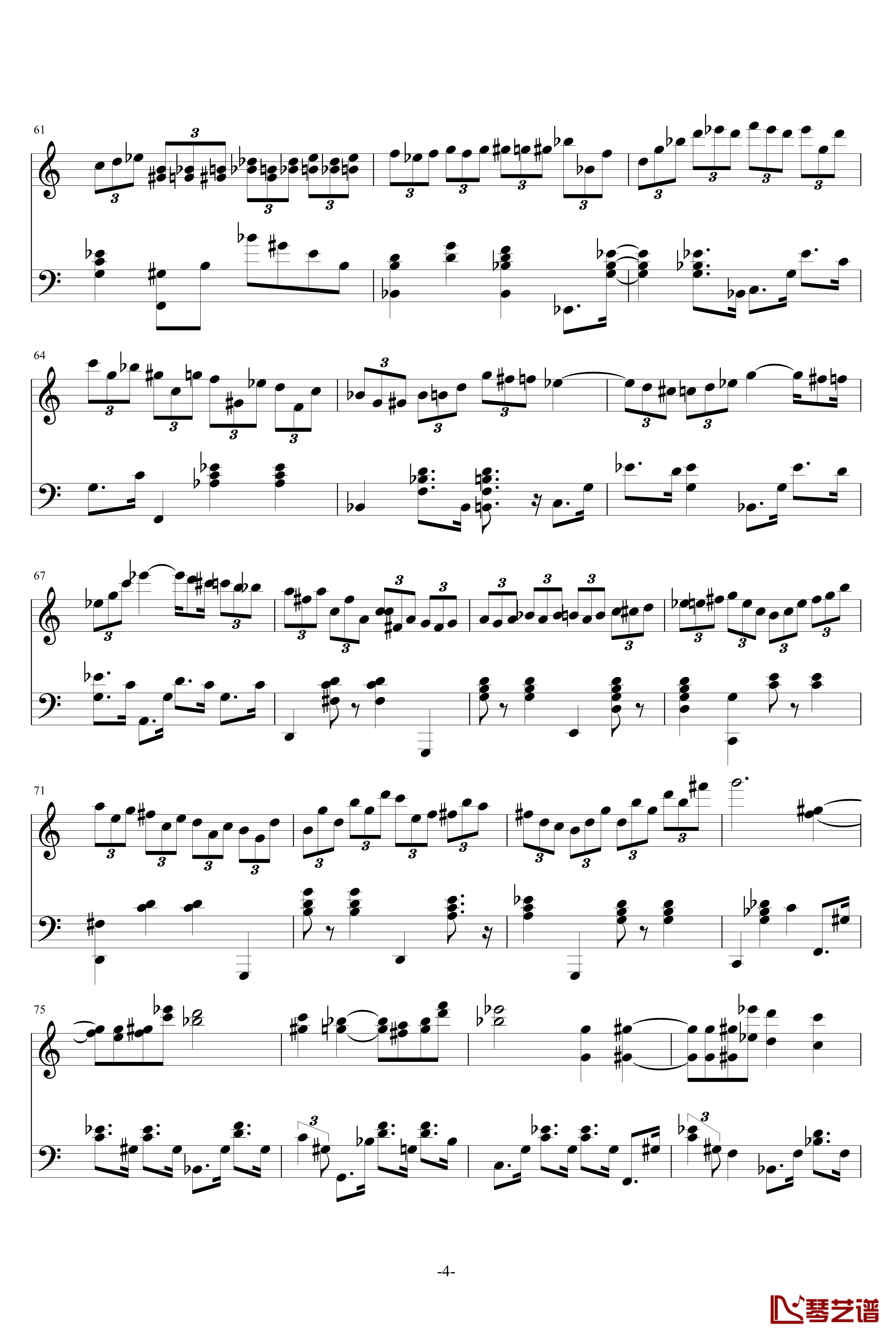 Magic Waltz钢琴谱-基本接近原版-海上钢琴师4