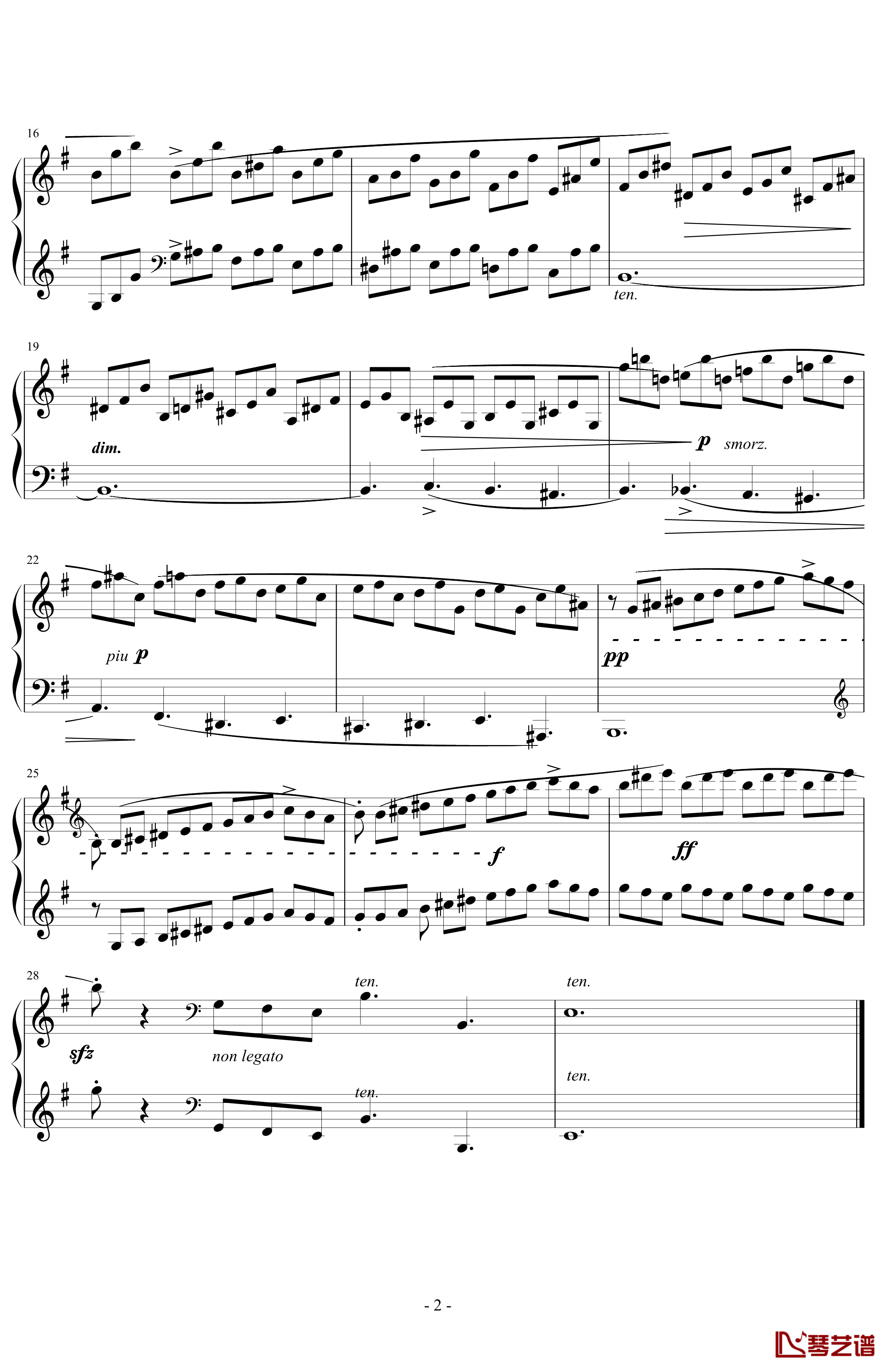 克拉莫练习曲第23首钢琴谱-克拉莫2