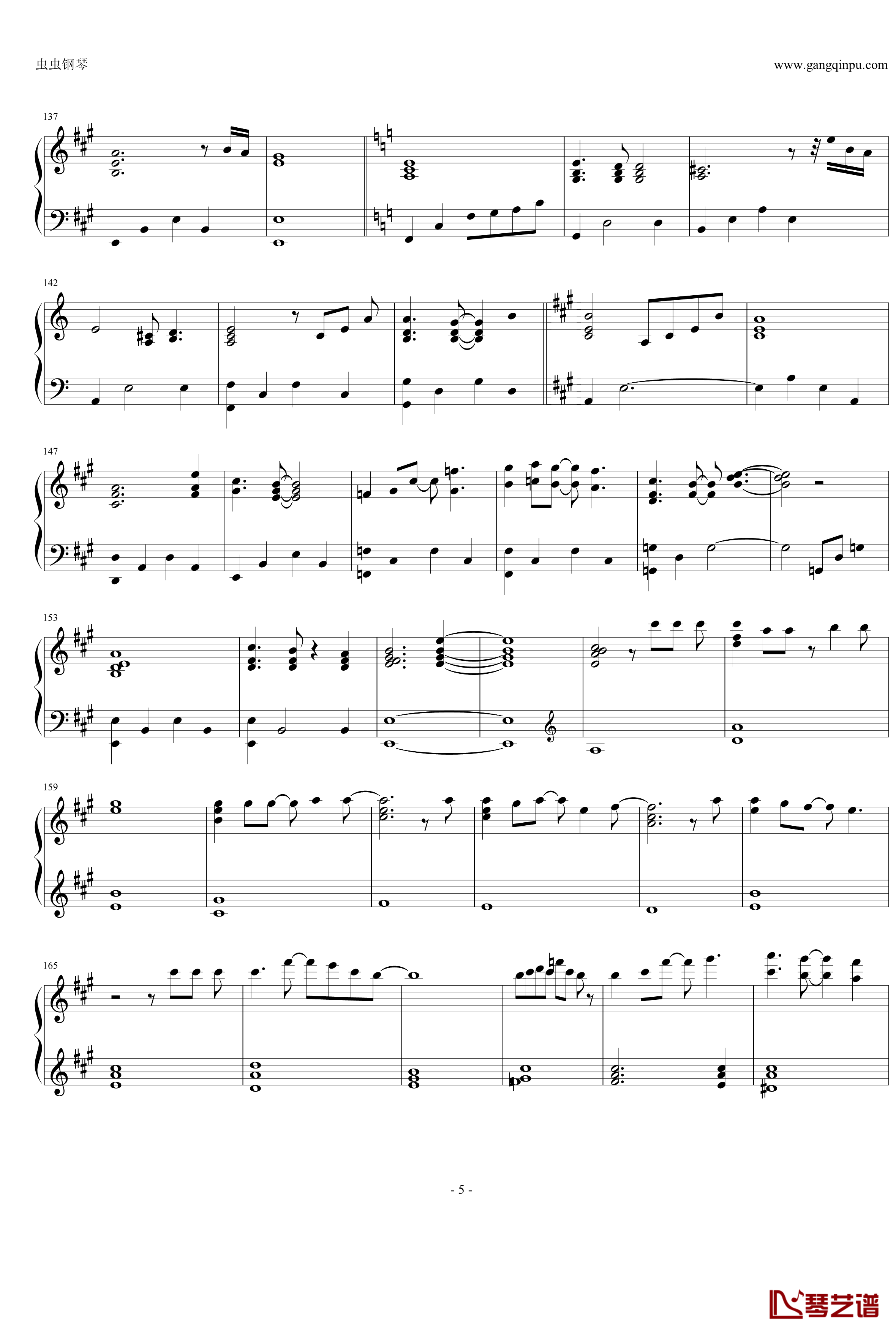 Theme of Prontera钢琴谱-仙境传说5