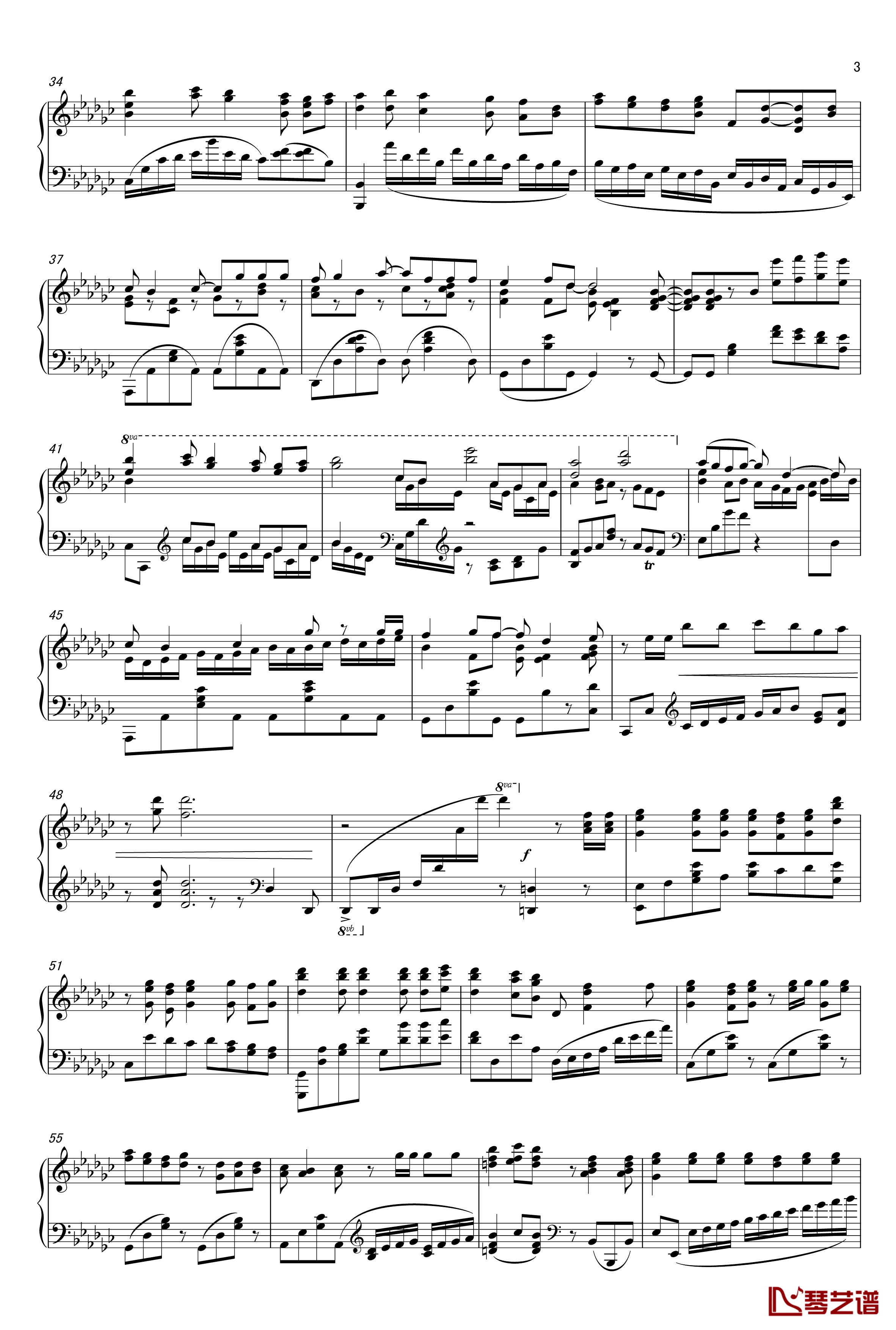 ロミオとシンデレラ钢琴谱-初音未来3