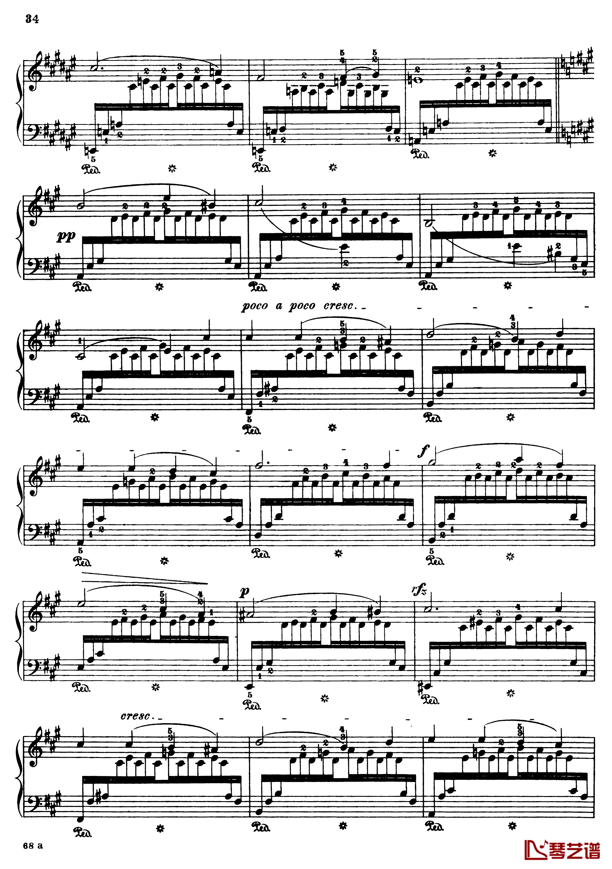 纺纱工练习曲钢琴谱-Op.157  No.2-克拉夫特3