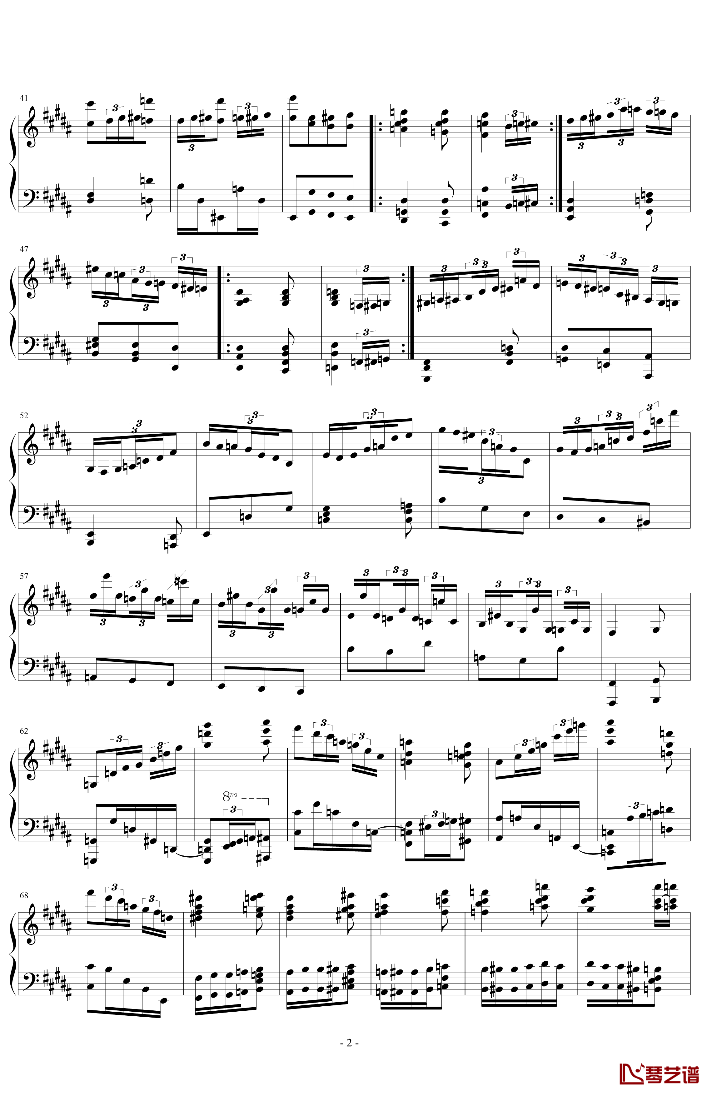 G小调狂想曲钢琴谱-PARROT1862