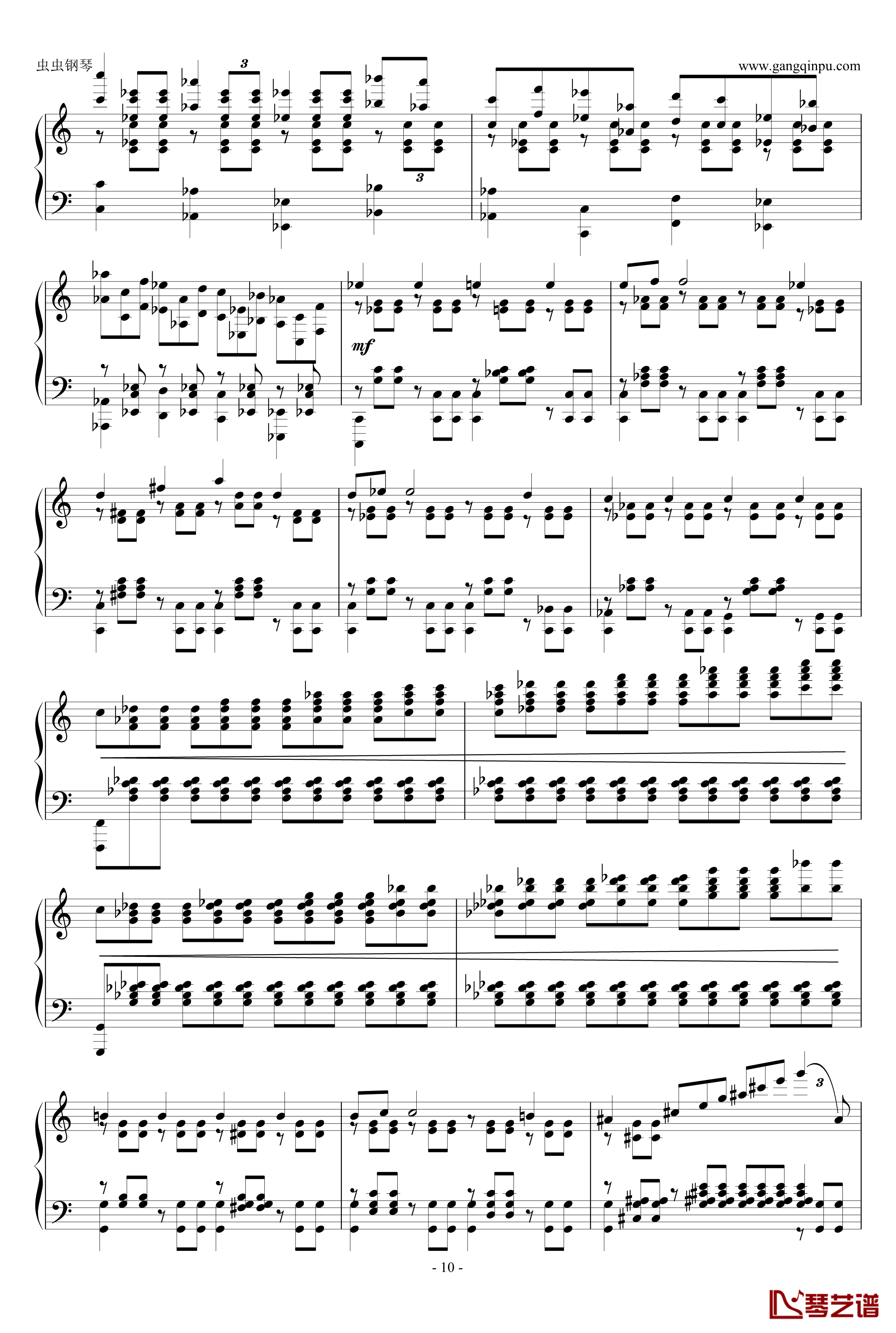 大奏鸣曲第二乐章钢琴谱-新年献礼-阿尔坎10