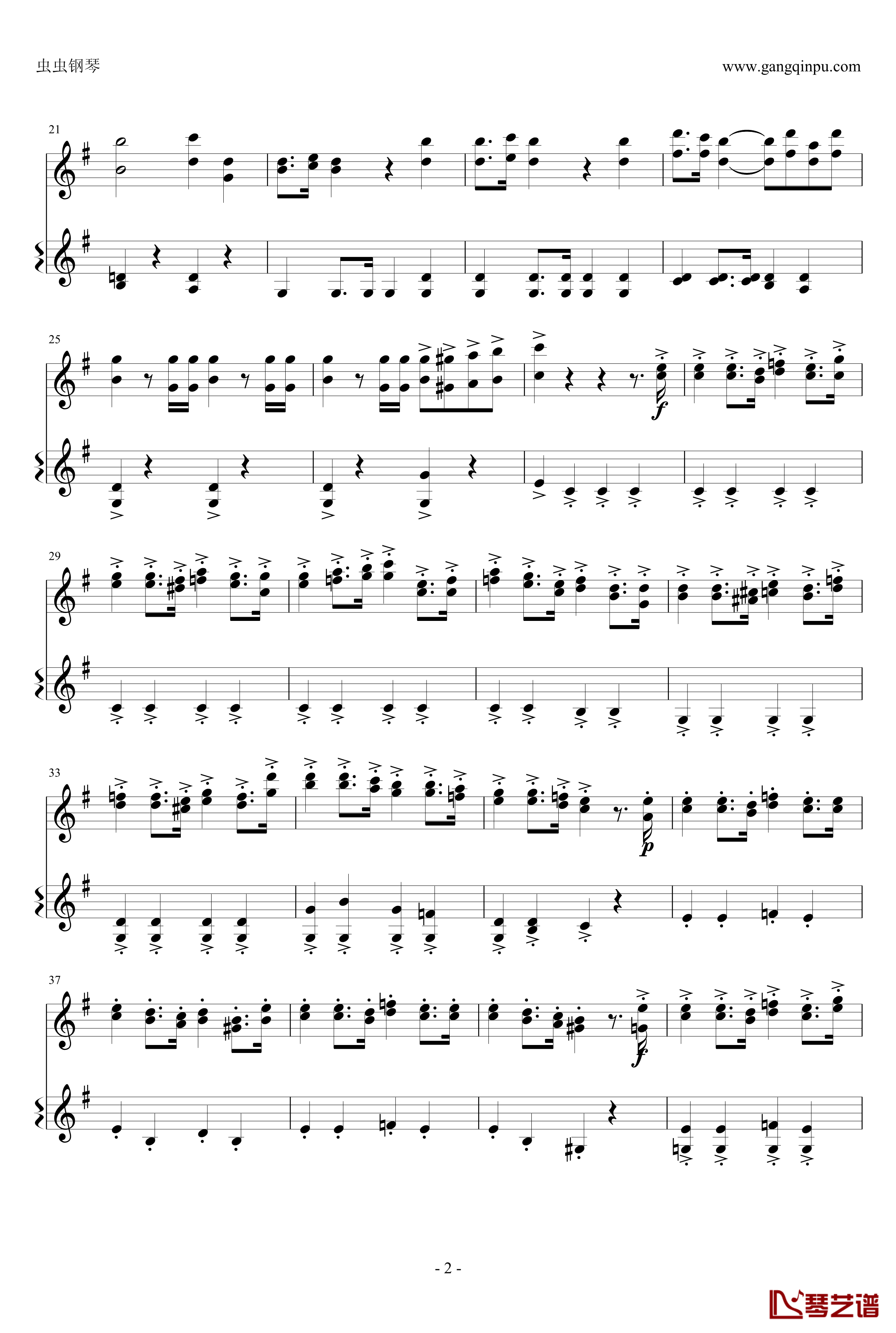 意大利国歌钢琴谱-变奏曲修改版-DXF2
