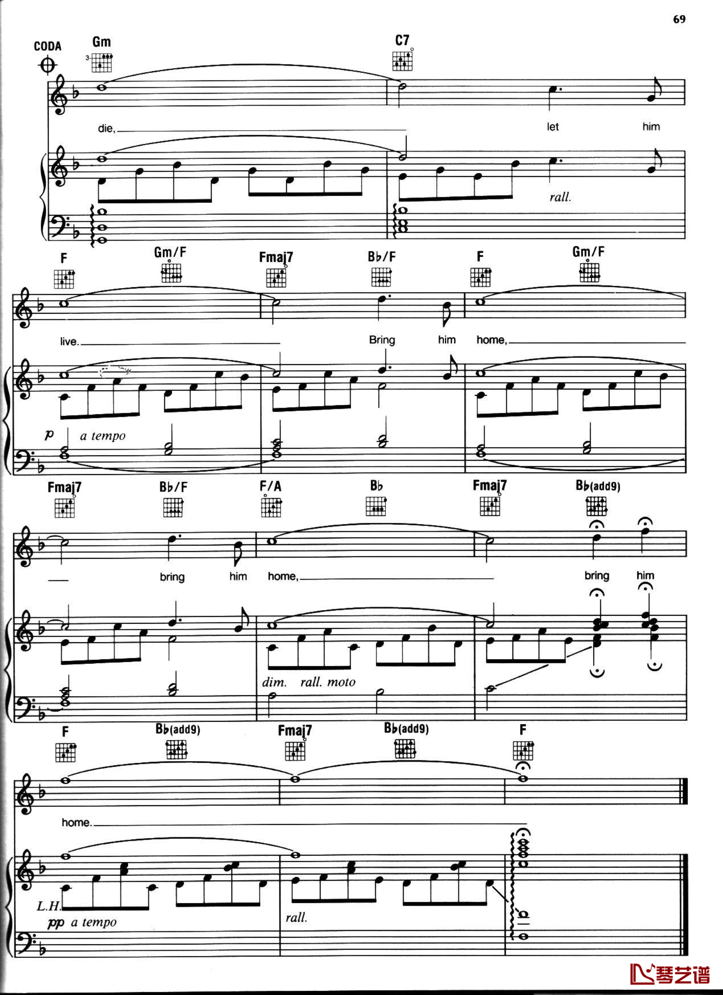 悲惨世界弹唱谱全集钢琴谱-Les Miserables70