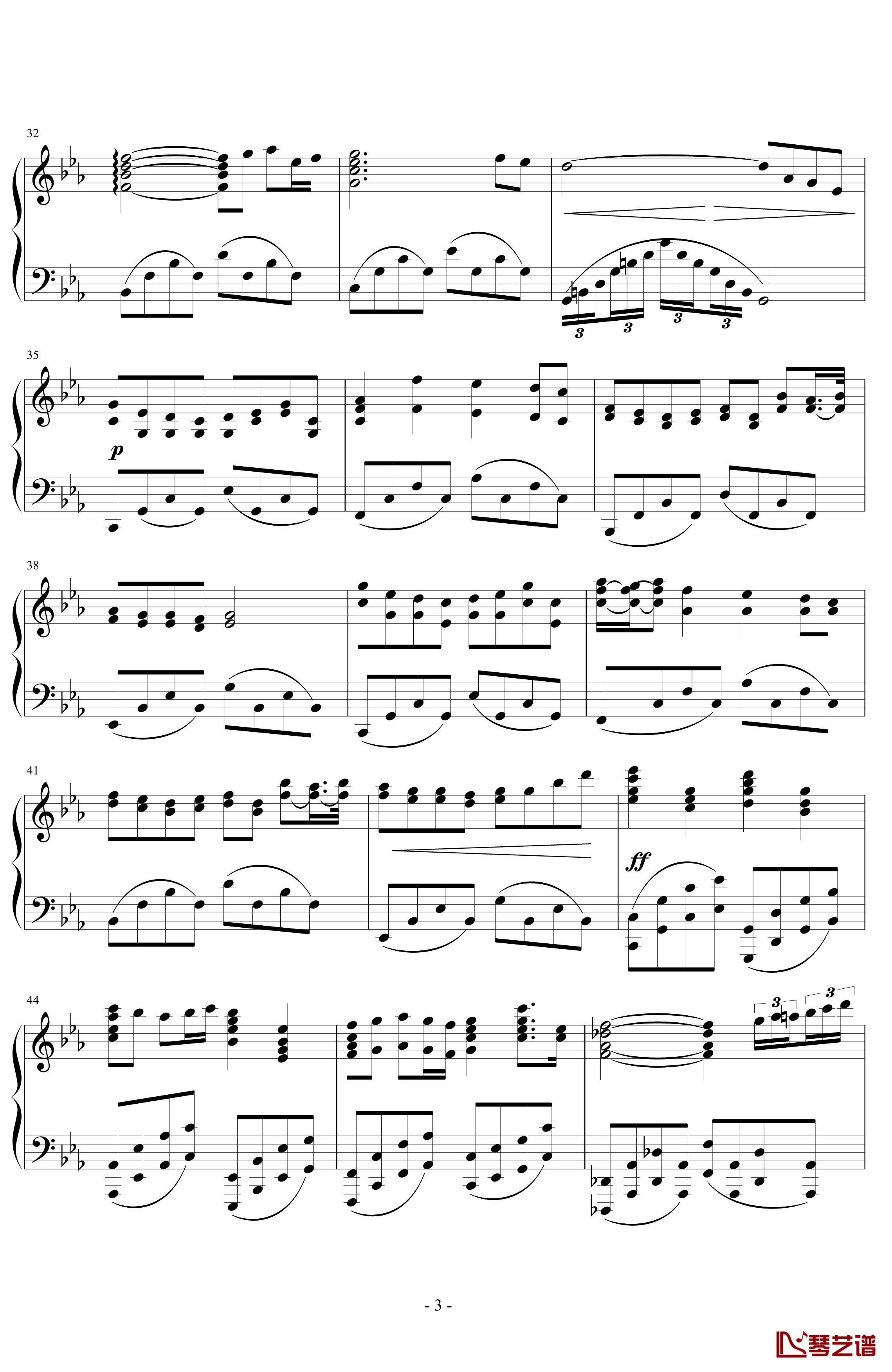 Adagio in c minor钢琴谱-雅尼3