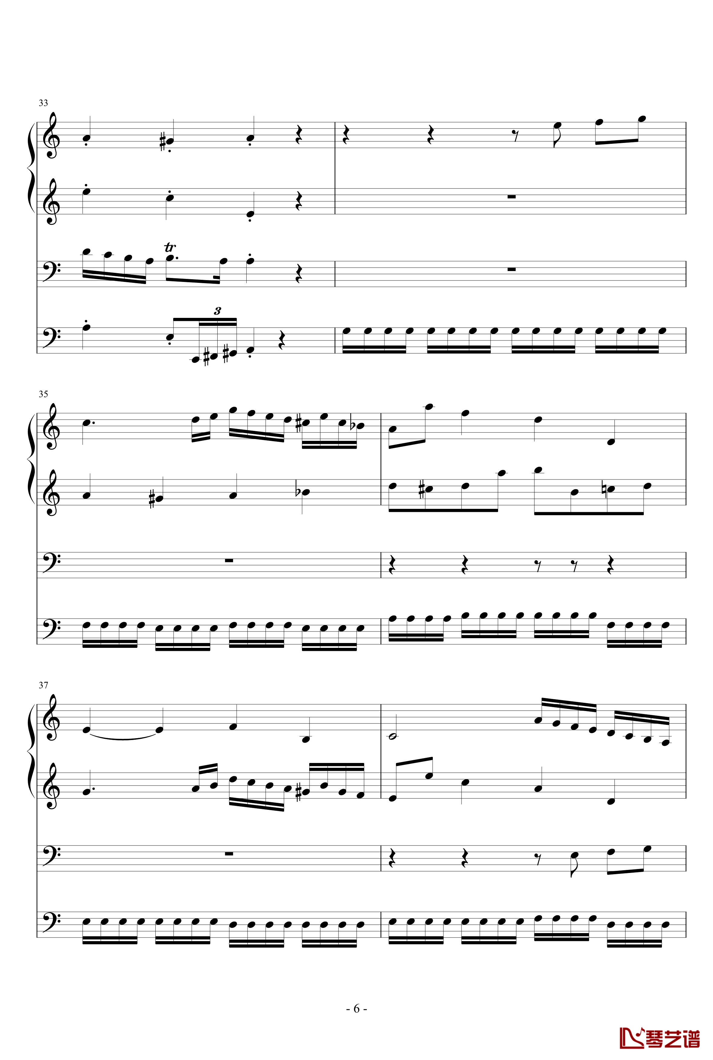 伪赋格钢琴谱-wudildy6