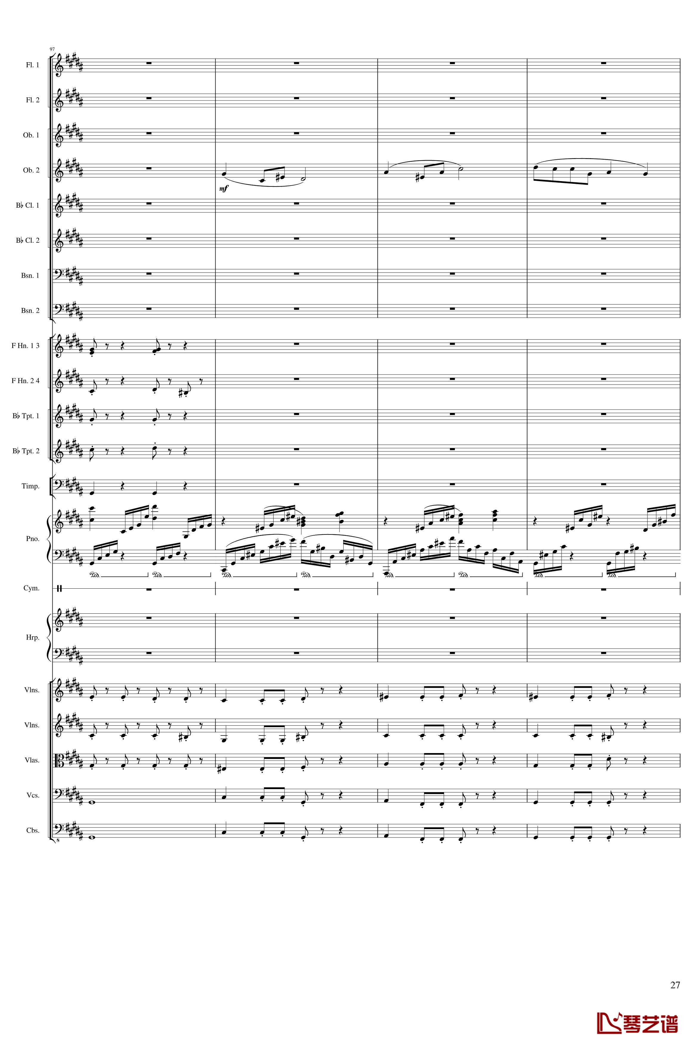 Symphonic Poem No.3, Op.91 Part 3钢琴谱-一个球27