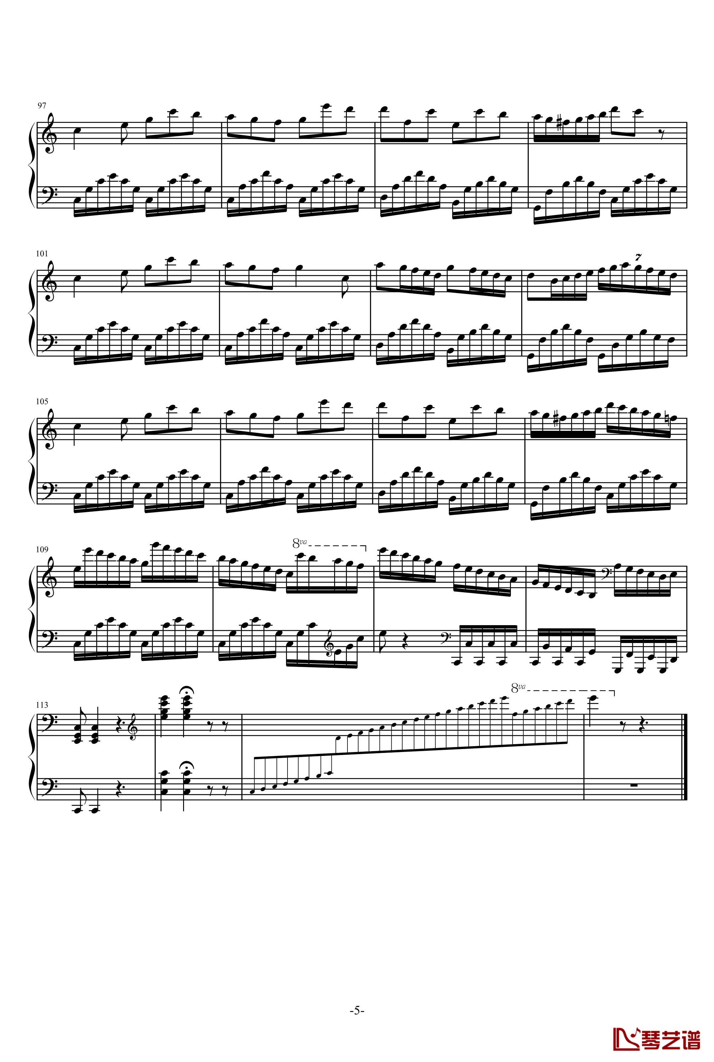 回旋曲钢琴谱-乐之琴5