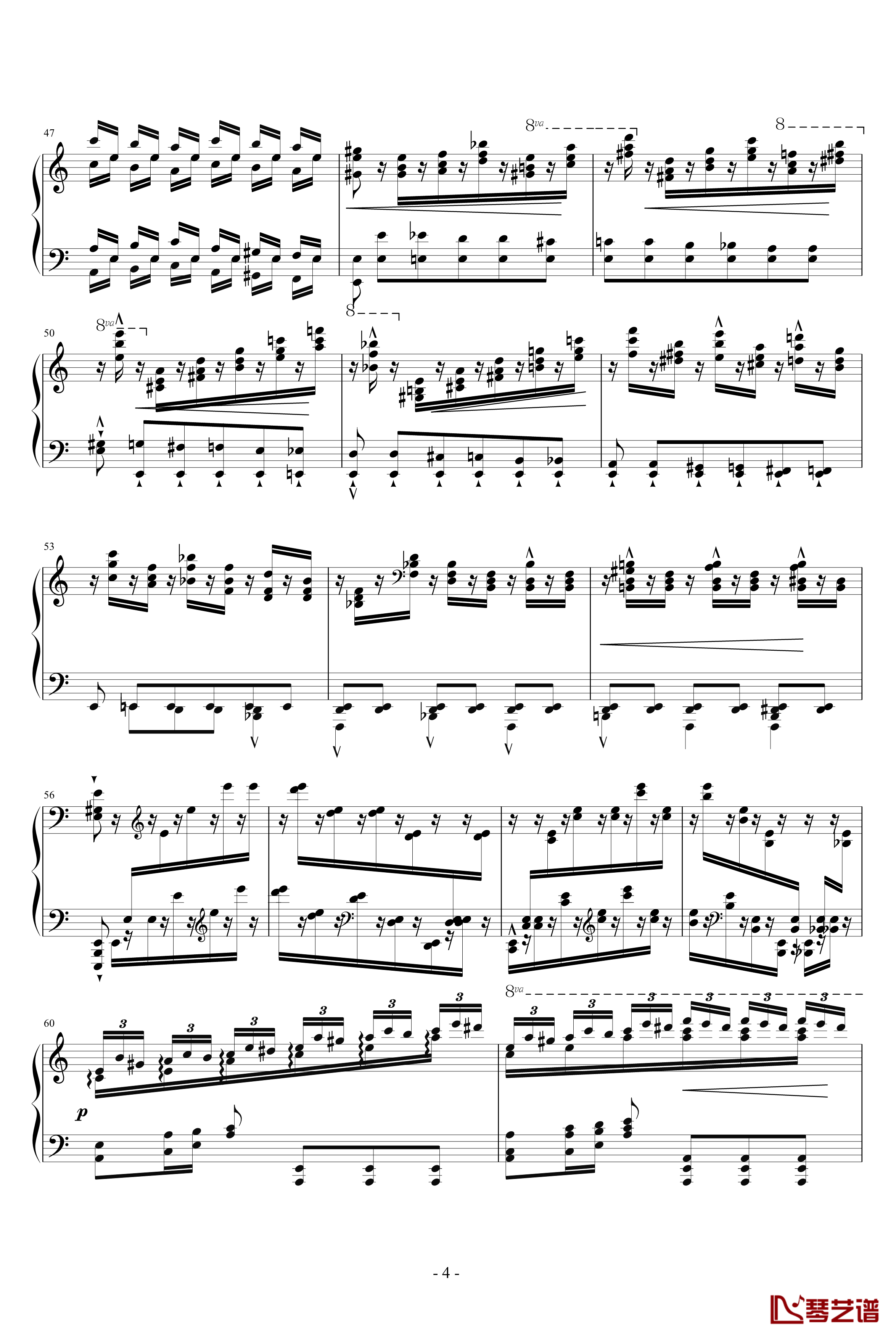 12首大练习曲钢琴谱-第2首-李斯特4