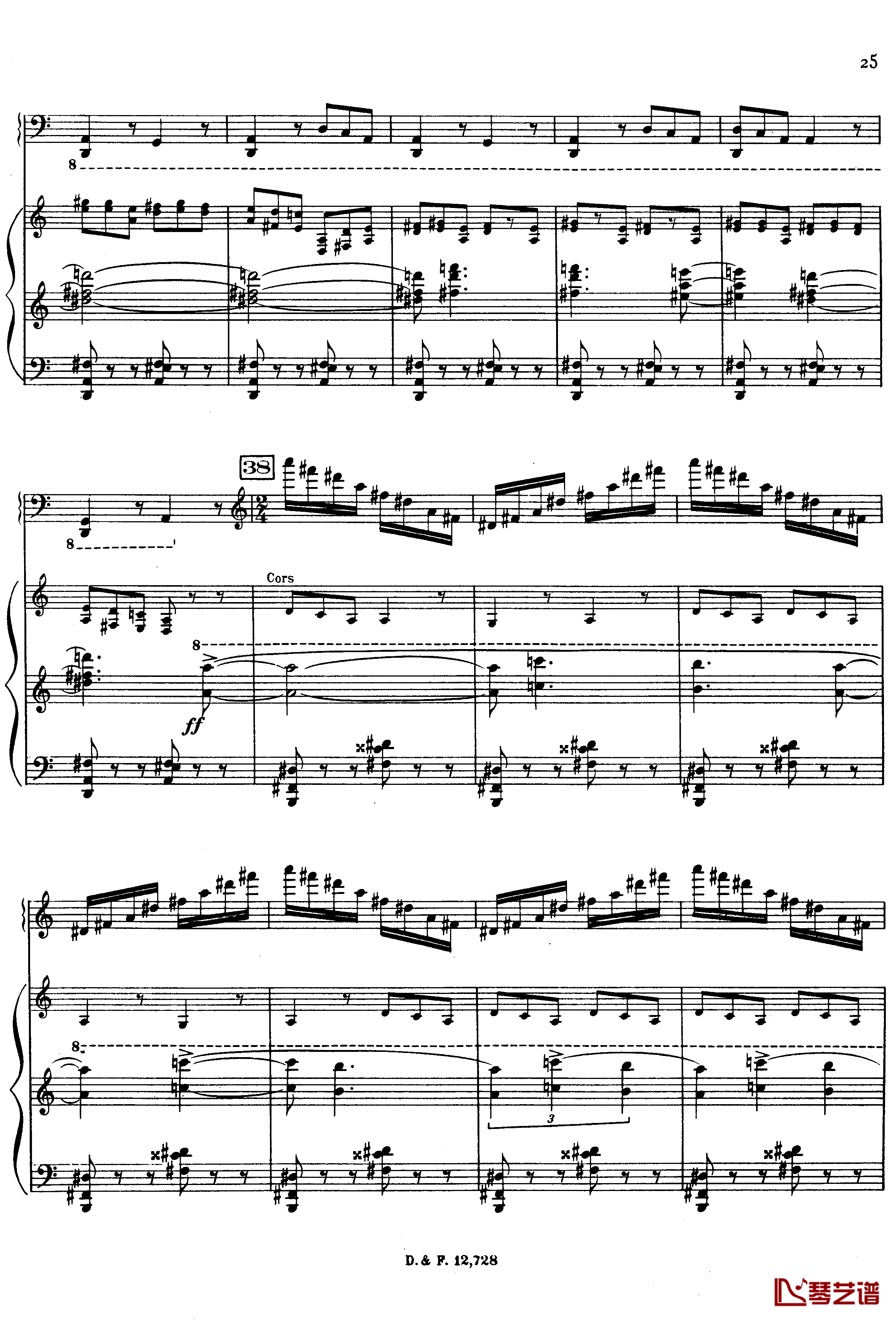 左手钢琴协奏曲钢琴谱-拉威尔-Ravel25