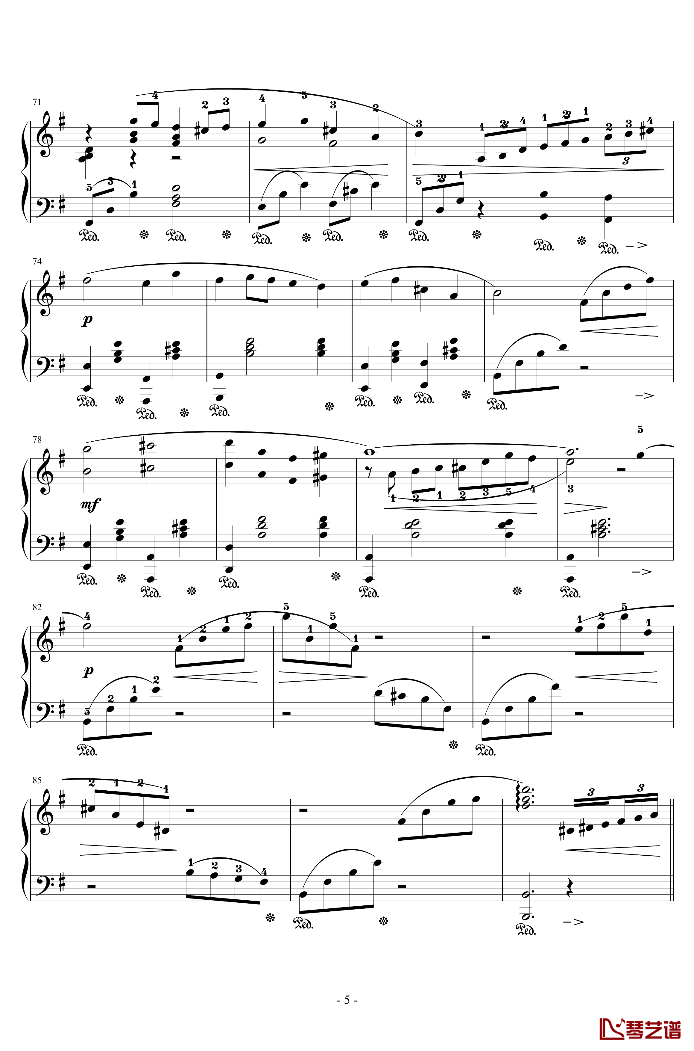 The Oath钢琴谱-交响乐版-植松伸夫5