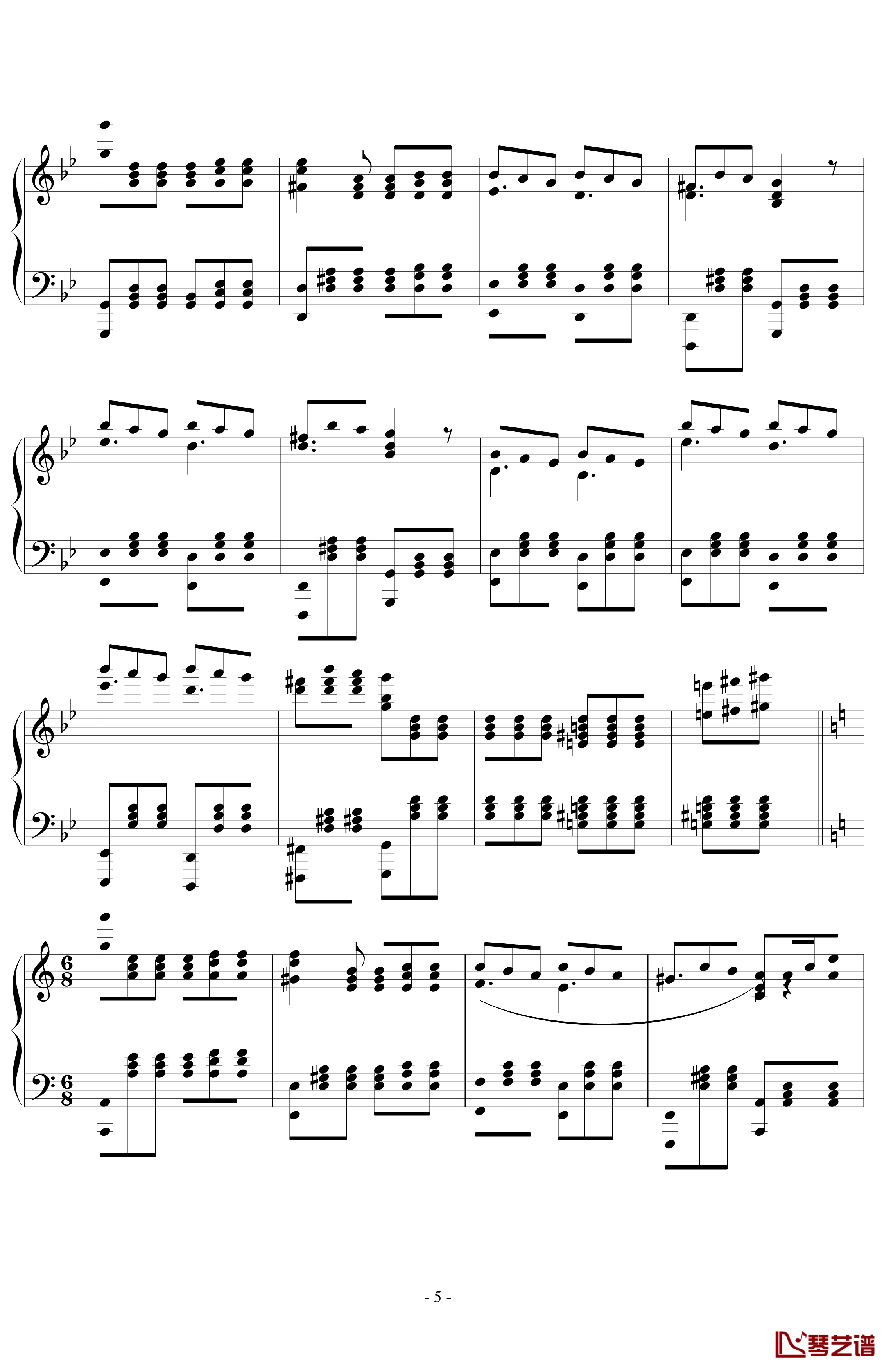 进阶练习曲第三首钢琴谱-Ashitaka5