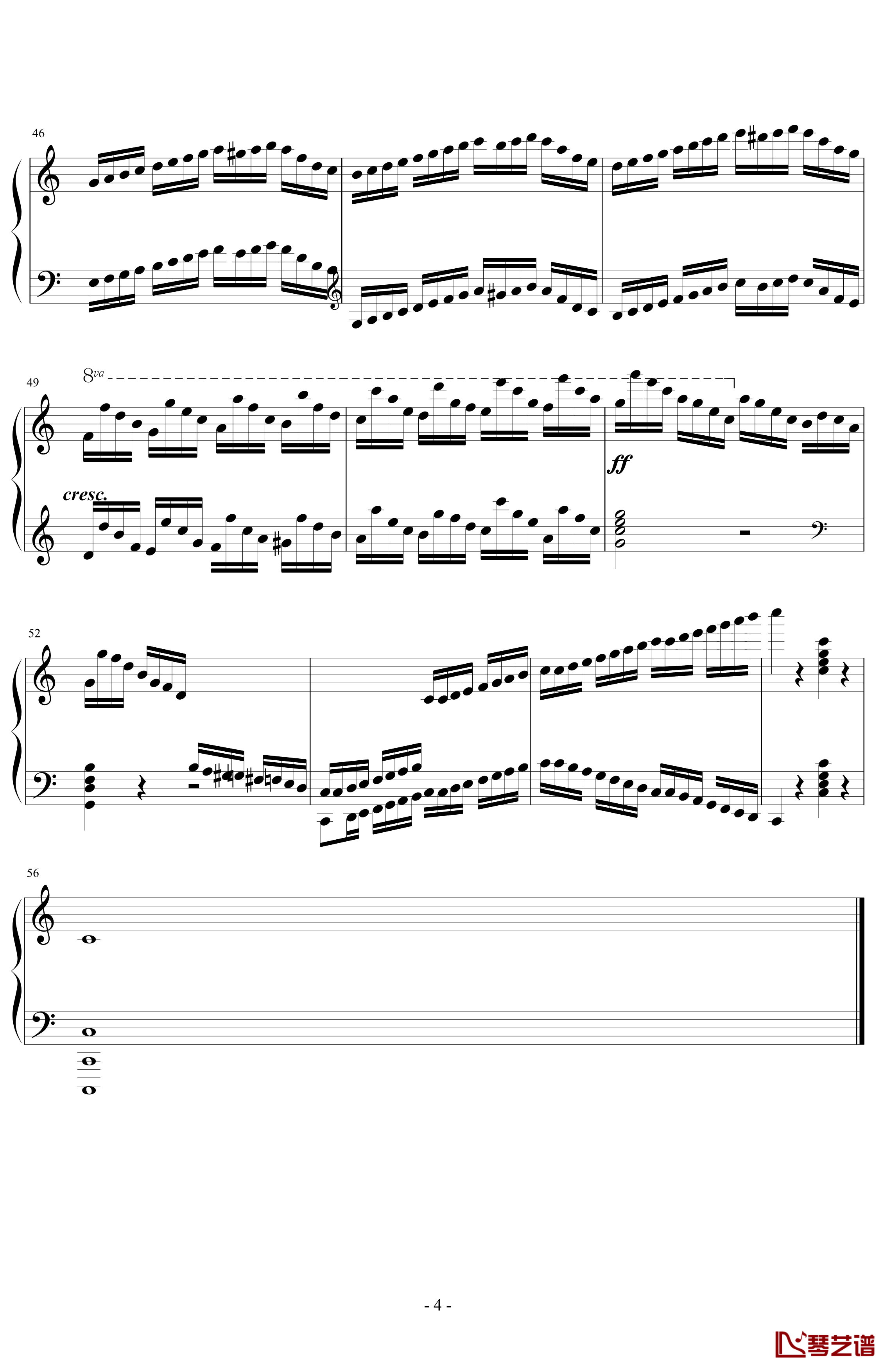 巧技练习曲OP72 NO 5钢琴谱-莫什科夫斯基-Moszkowski4