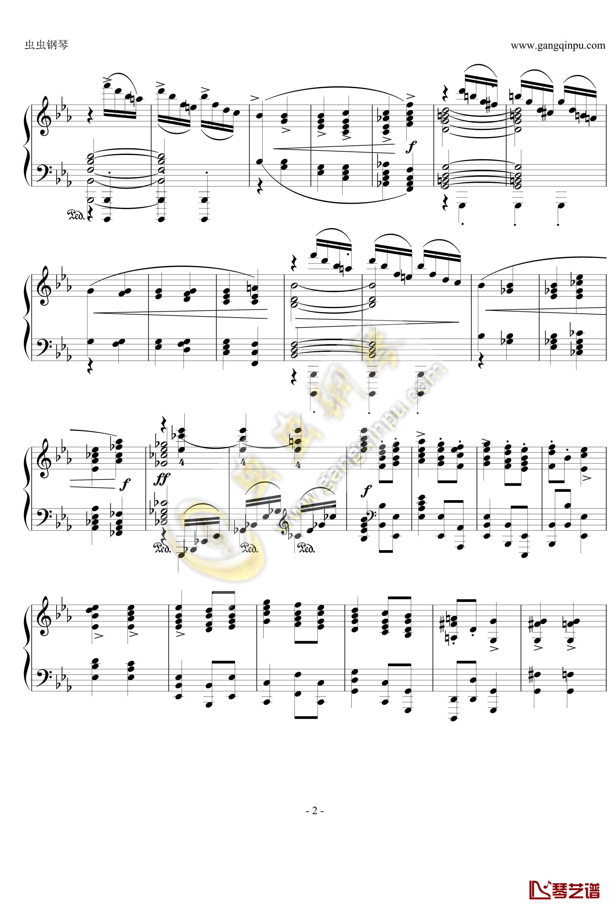 狂想曲Op.119  No.4钢琴谱-勃拉姆斯-Brahms2