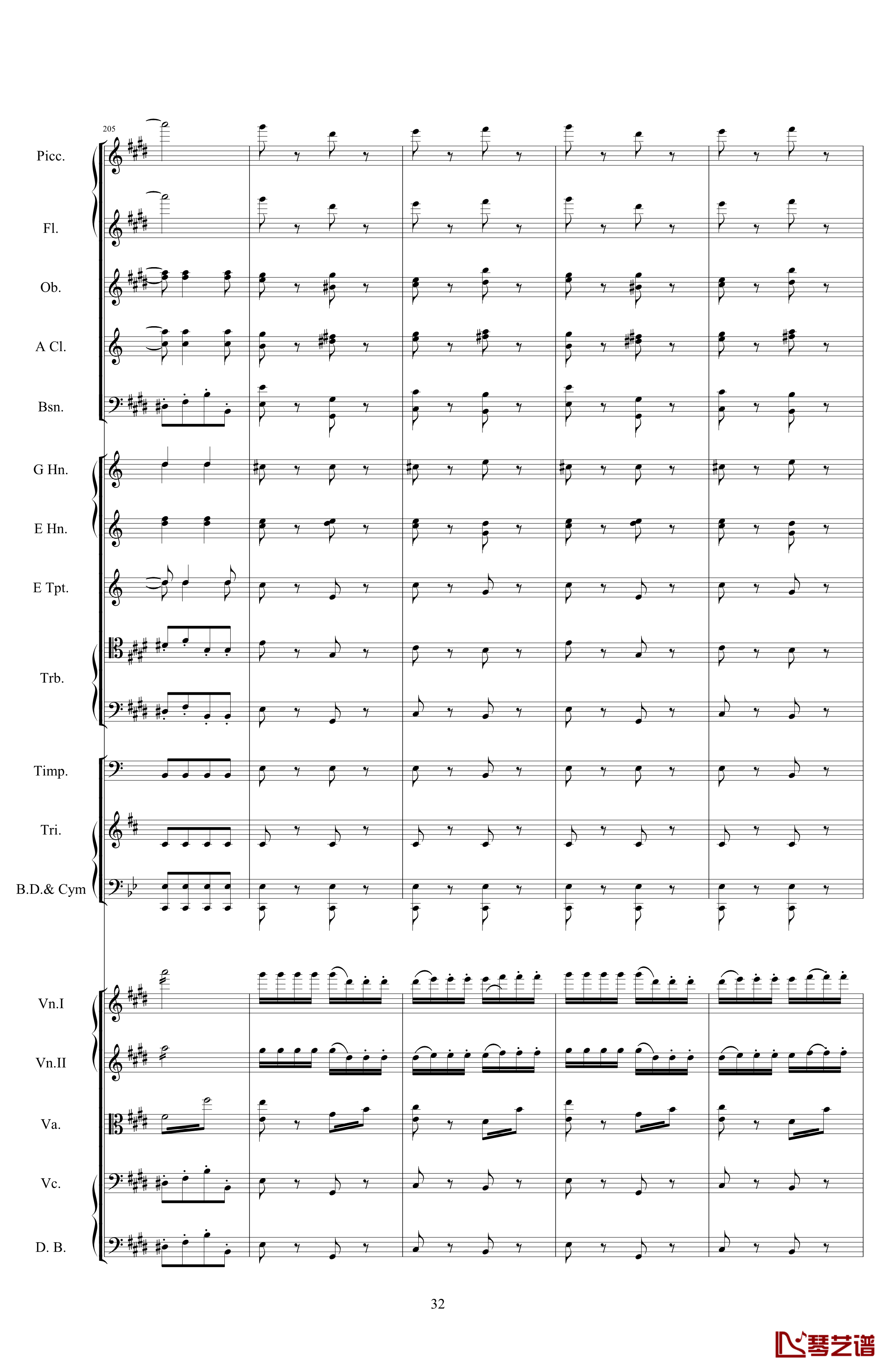 威廉退尔序曲钢琴谱-原版扒谱-罗西尼32