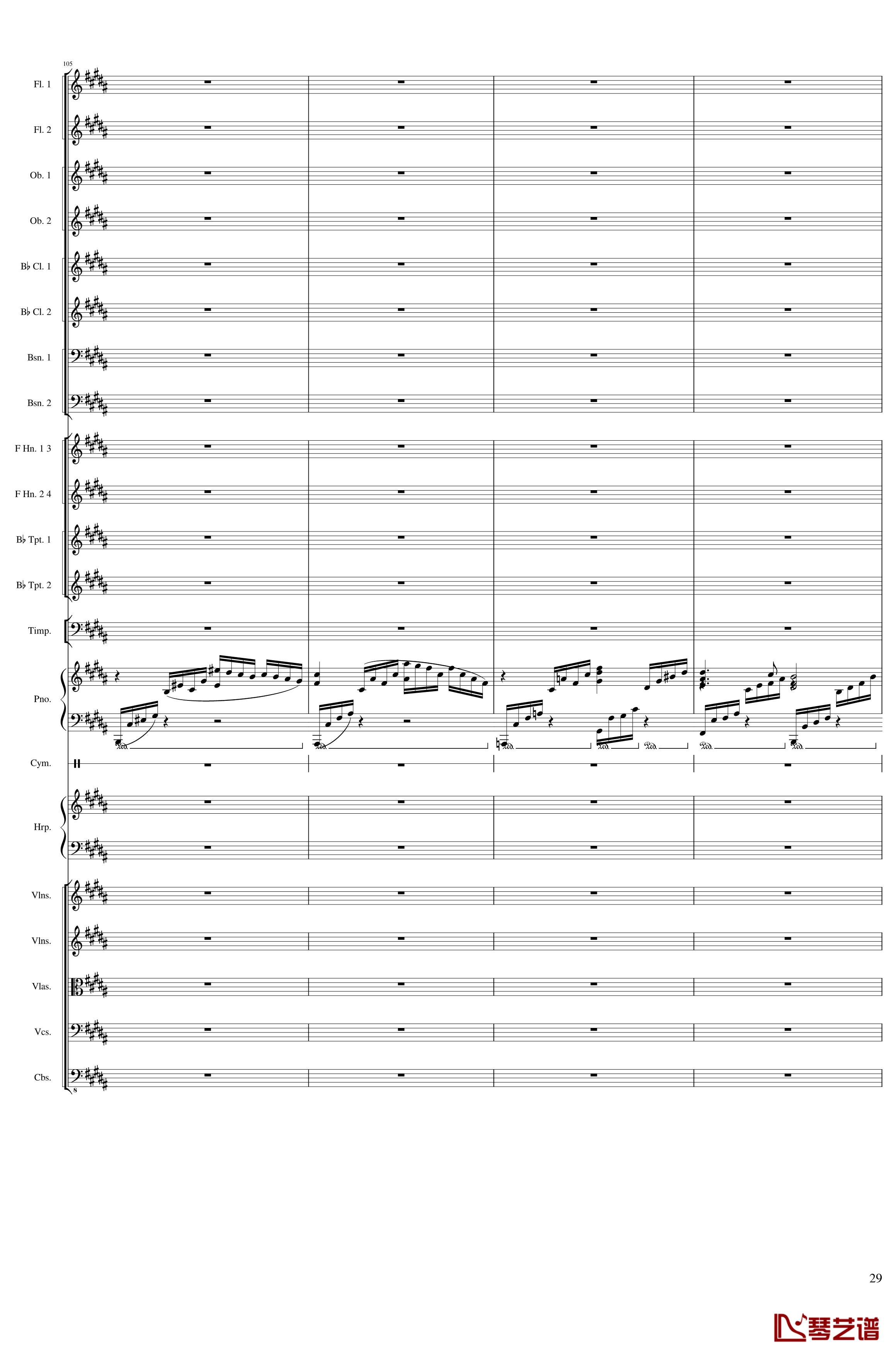Symphonic Poem No.3, Op.91 Part 3钢琴谱-一个球29