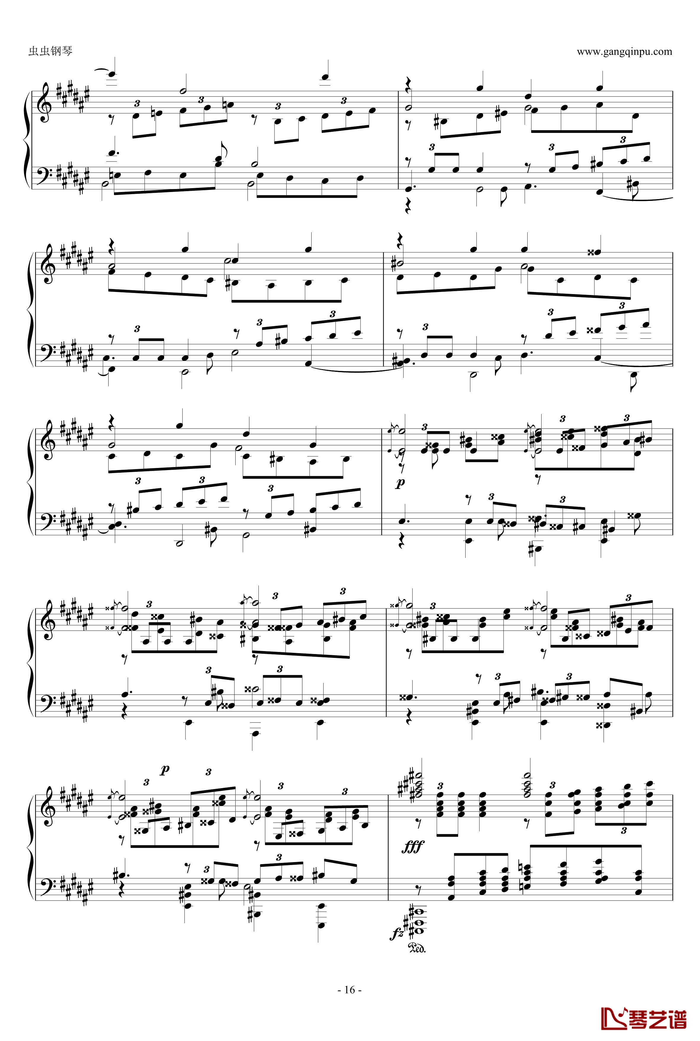 大奏鸣曲第二乐章钢琴谱-新年献礼-阿尔坎16