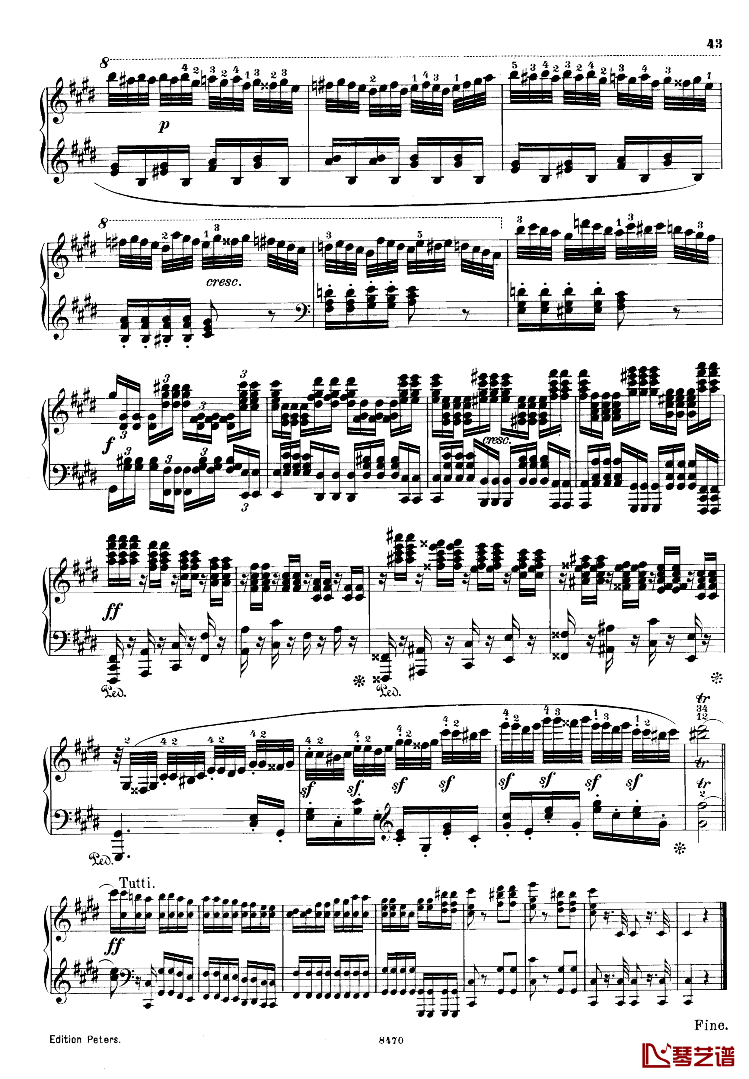 升c小调第三钢琴协奏曲Op.55钢琴谱-克里斯蒂安-里斯43