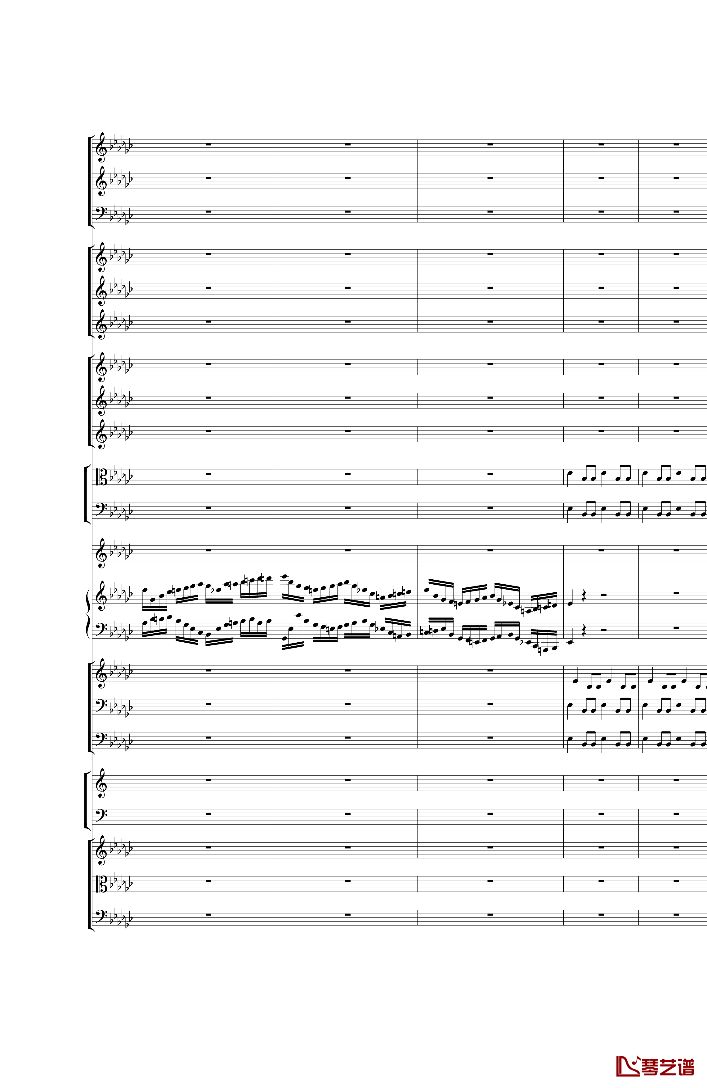 Piano Concerto No.3 in E Flat minor钢琴谱 I.Moderto-热情而辉煌17