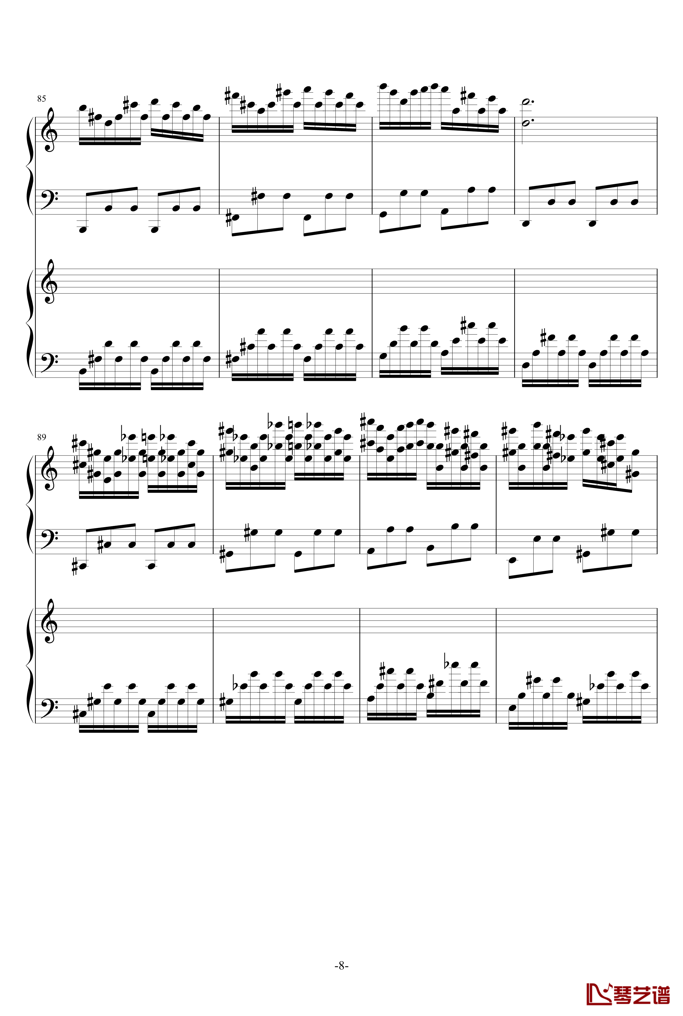 极品钢琴高手练习曲3钢琴谱-as21348