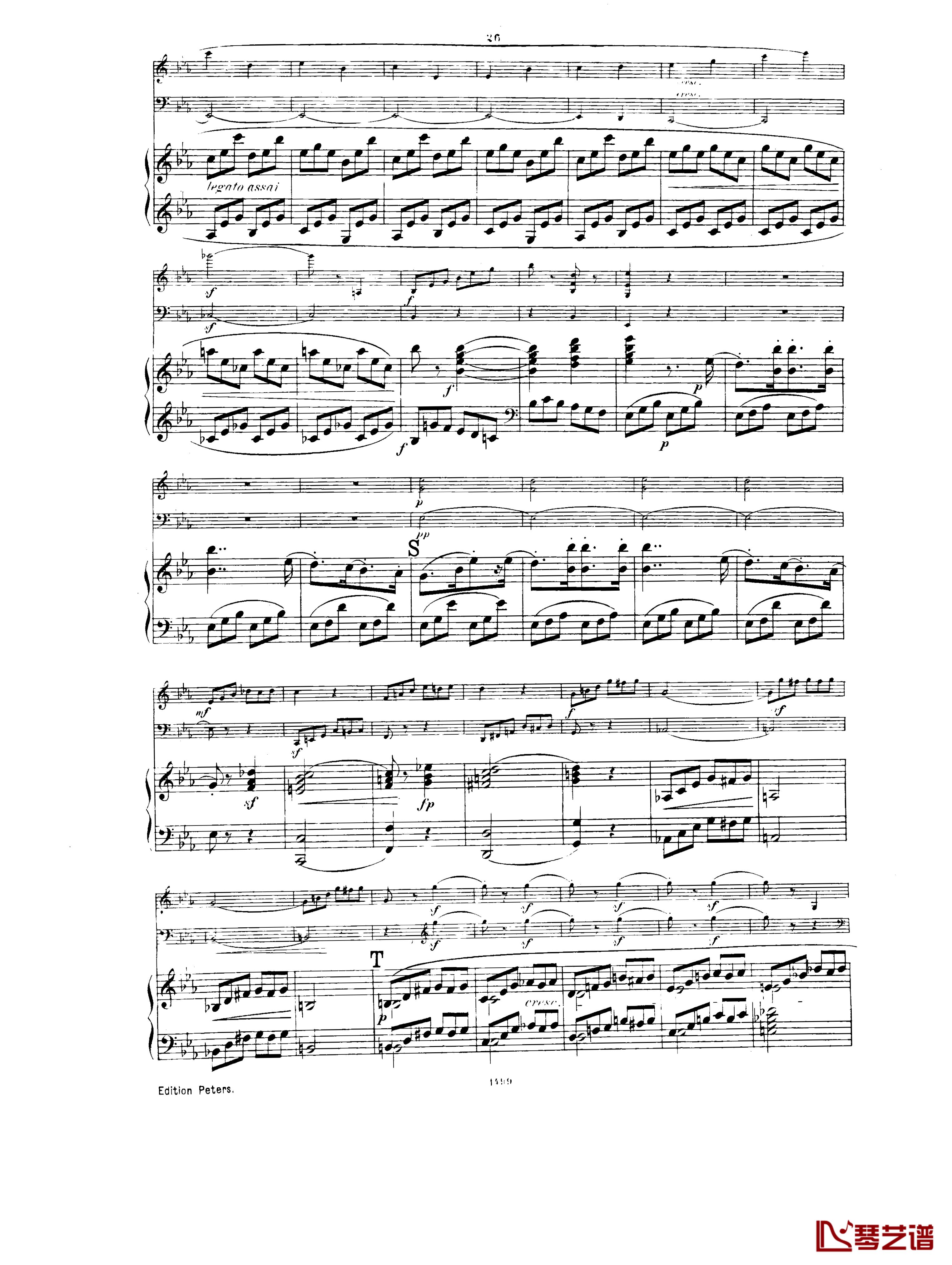  降E大调第一钢琴三重奏  Op.12钢琴谱-胡梅尔25