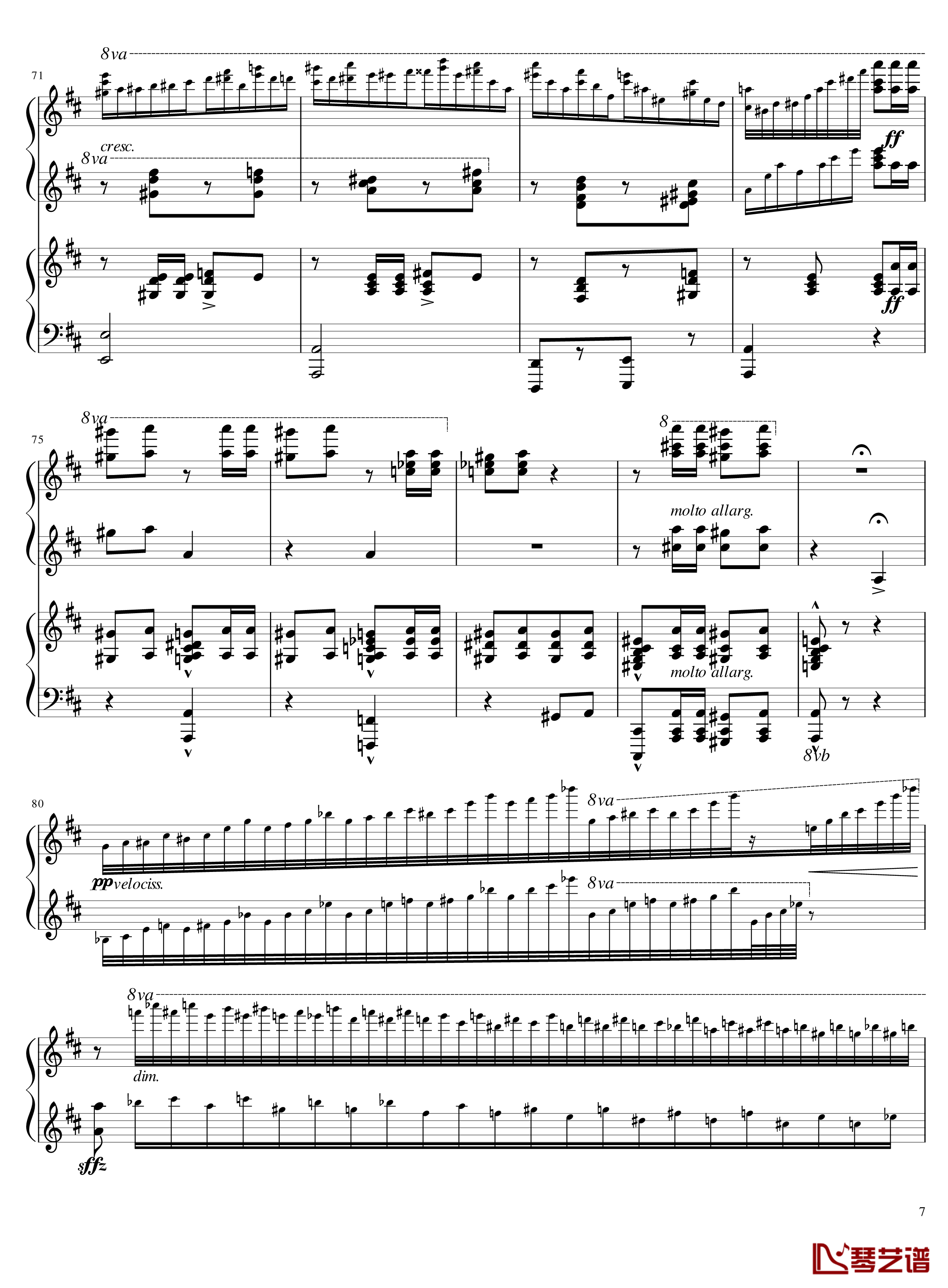 Italian Polka钢琴谱-意大利波尔卡-拉赫马尼若夫7
