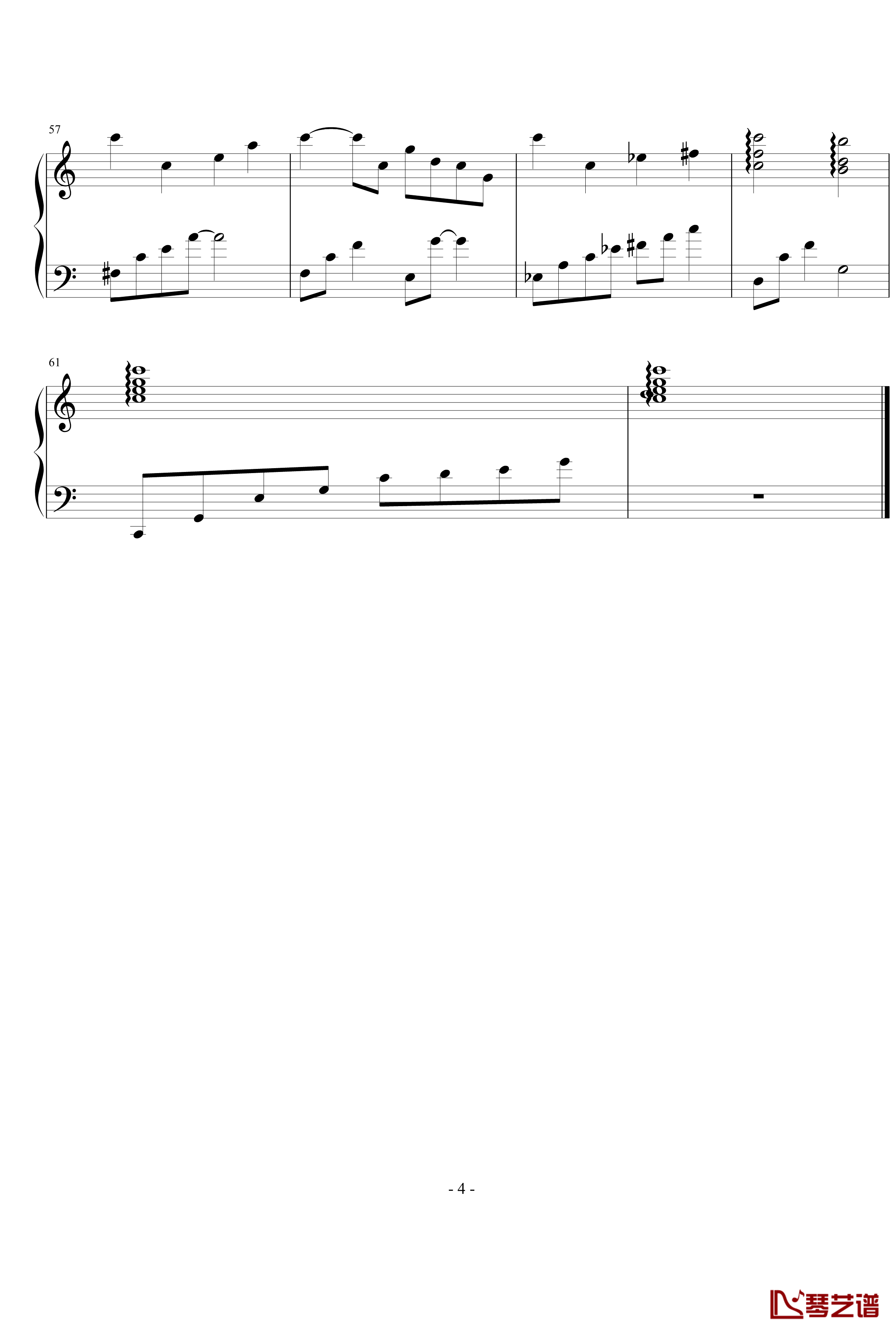 Melody钢琴谱-交响乐之雨-岡崎律子-交响乐之雨4