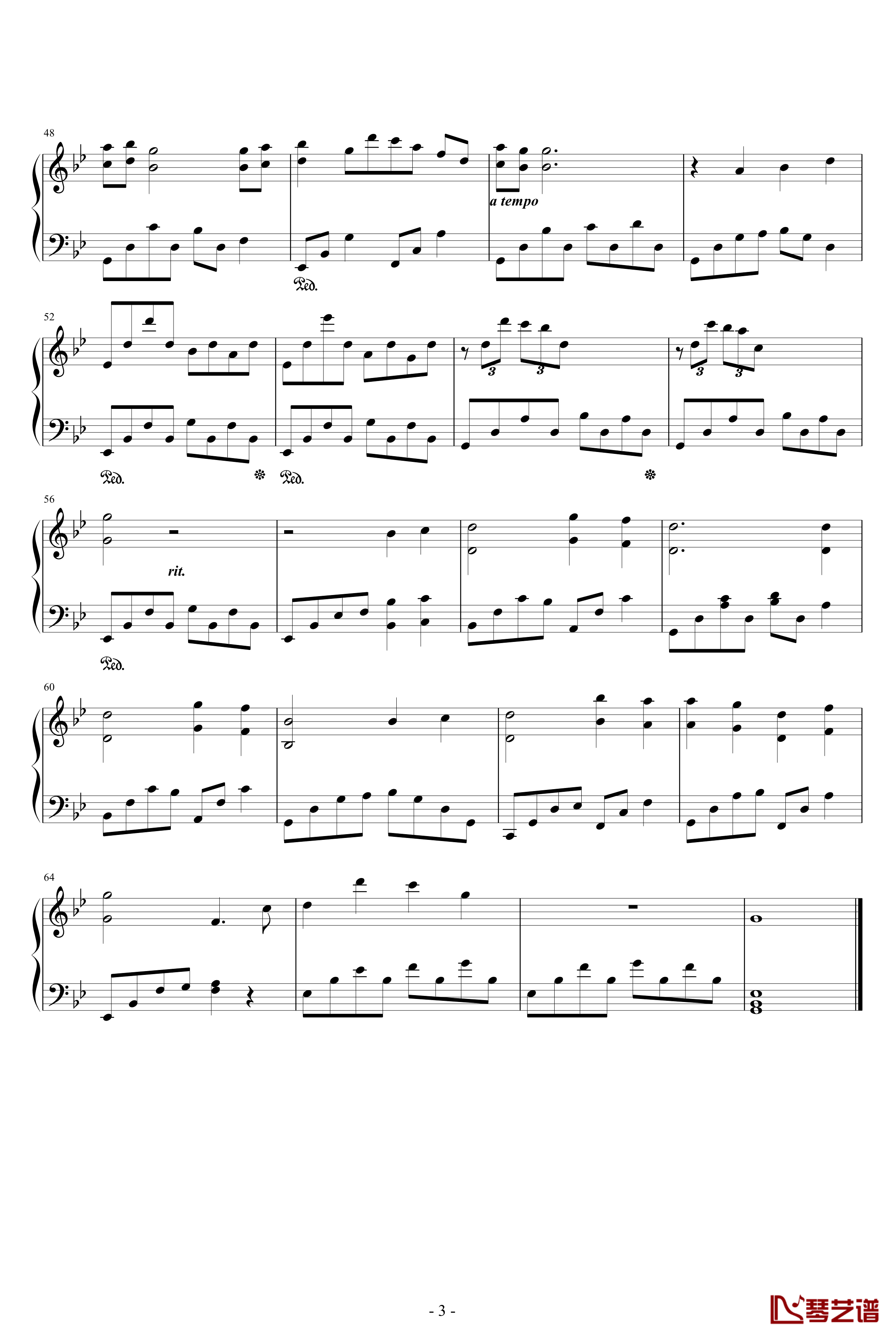 1945钢琴谱-海角七号3
