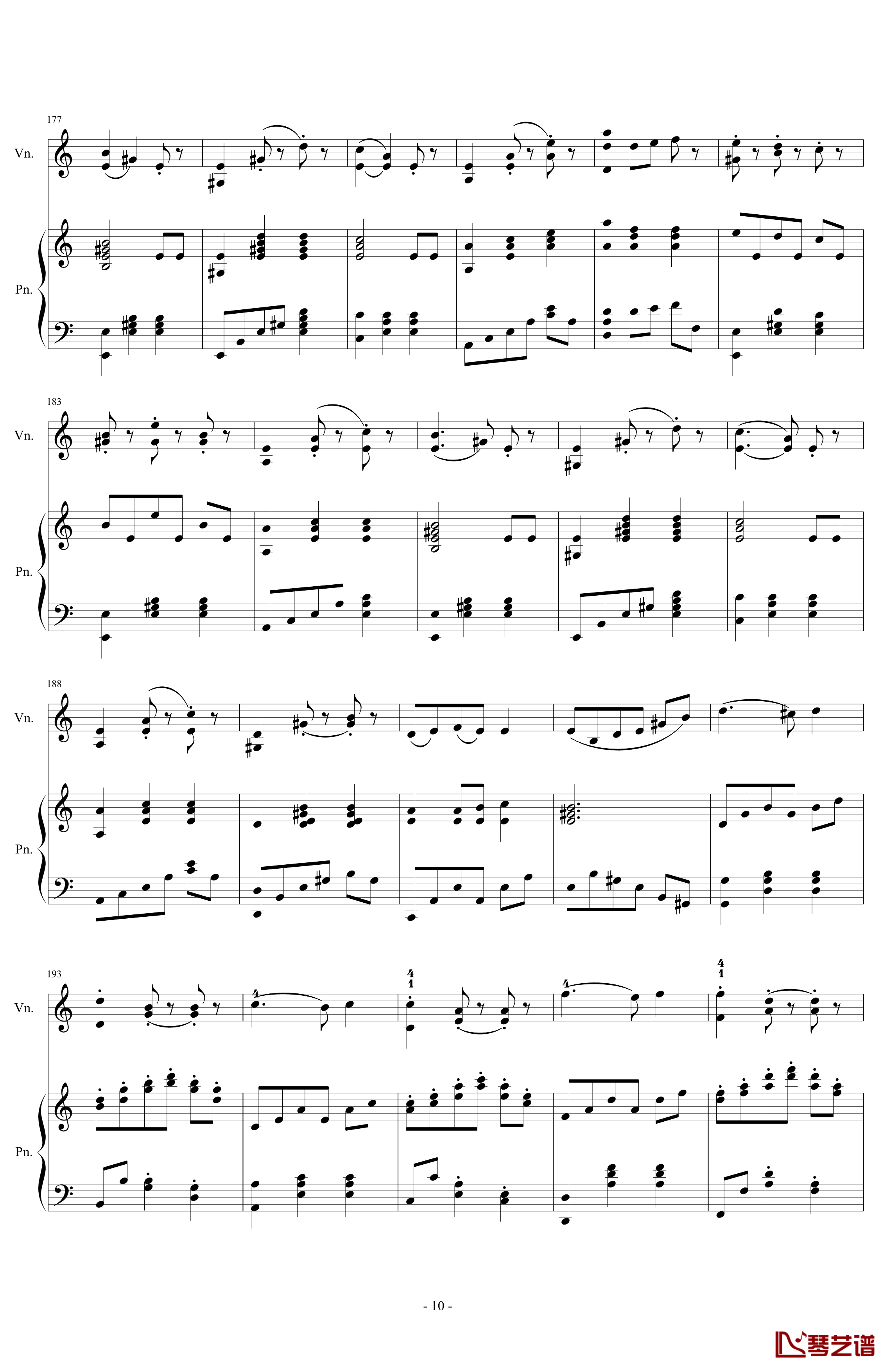 A小调舞曲钢琴谱-For Piano And Violin-.伊dên-H1410