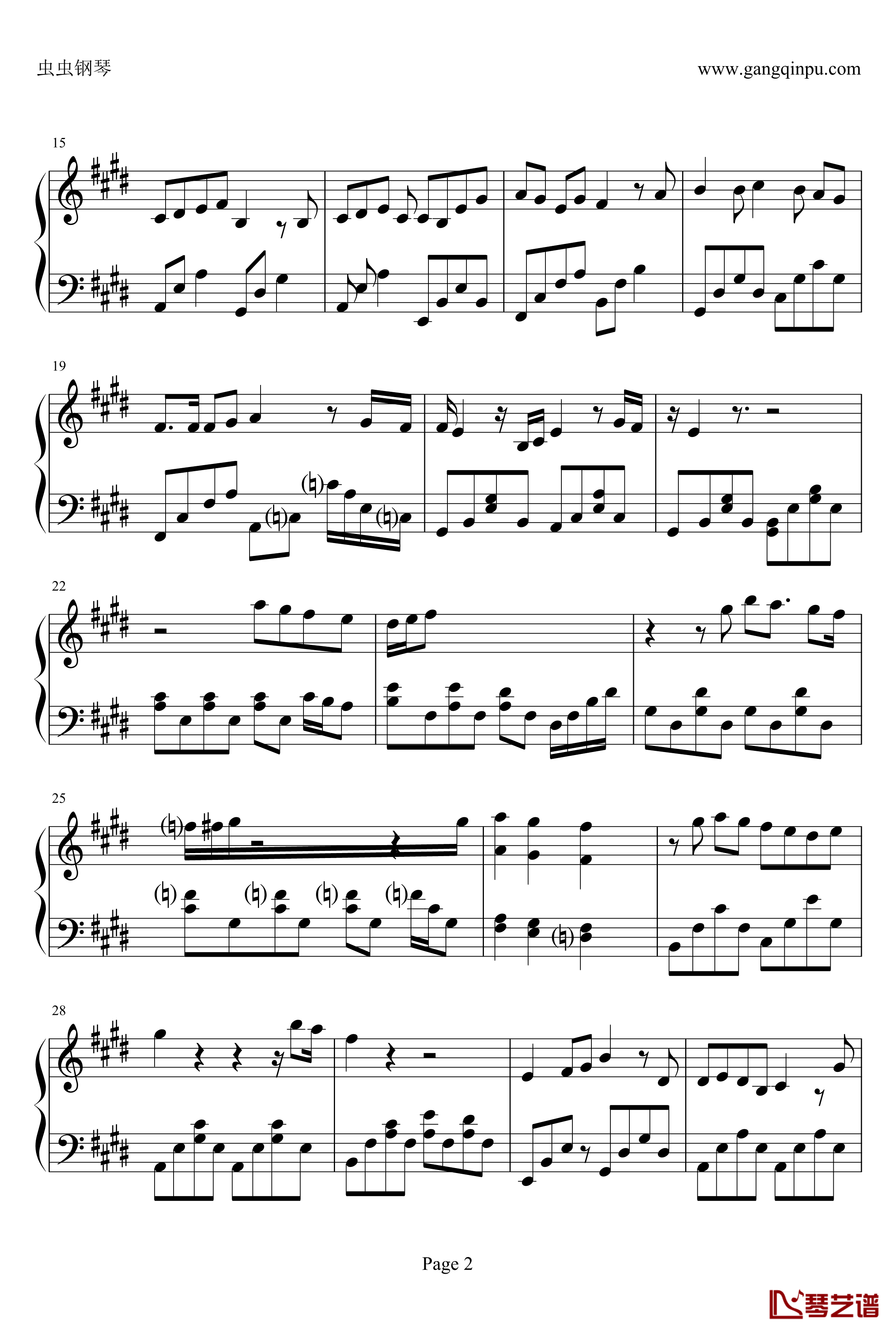 Melodies of life钢琴谱-完美修改版-最终幻想2