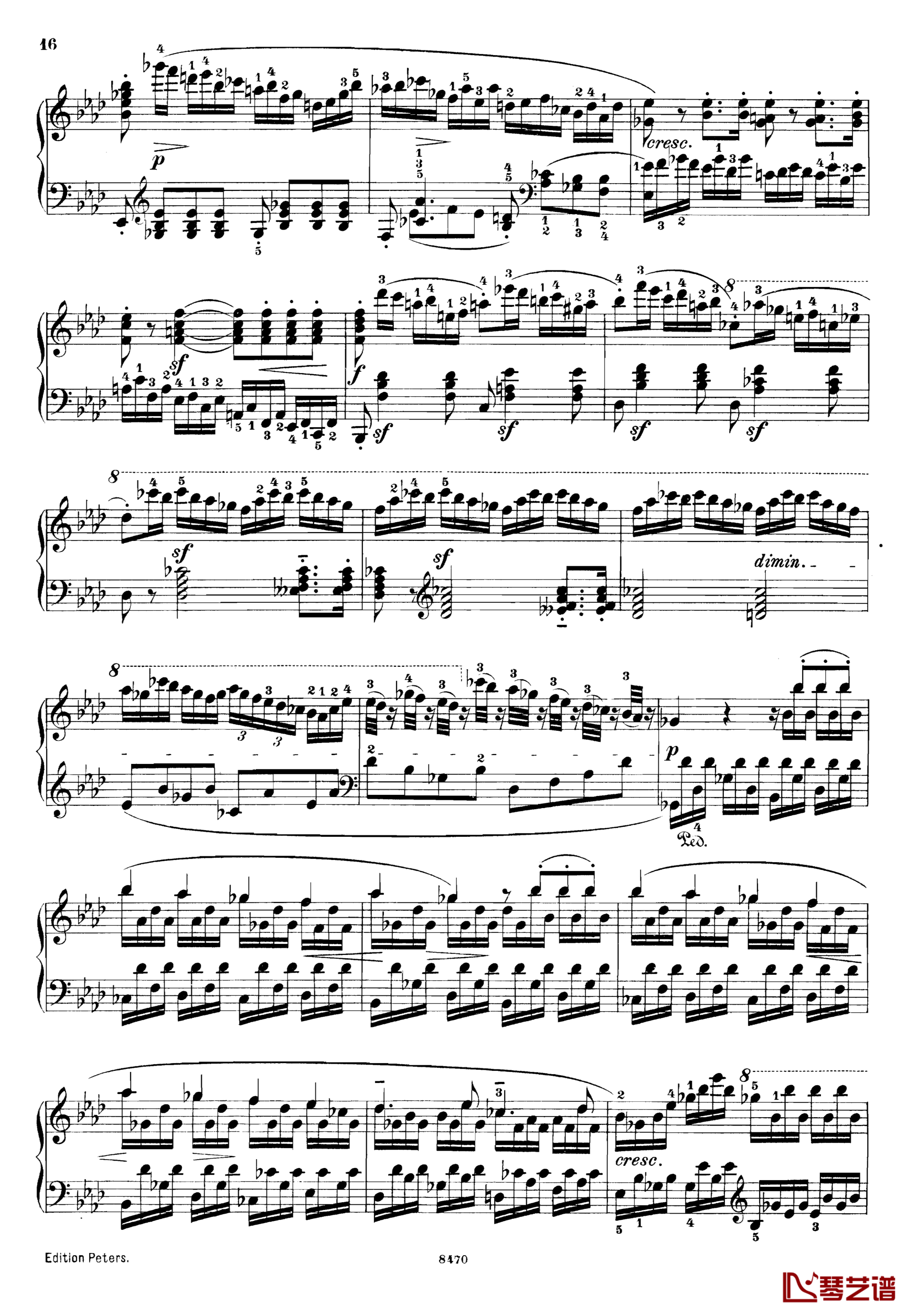 升c小调第三钢琴协奏曲Op.55钢琴谱-克里斯蒂安-里斯16