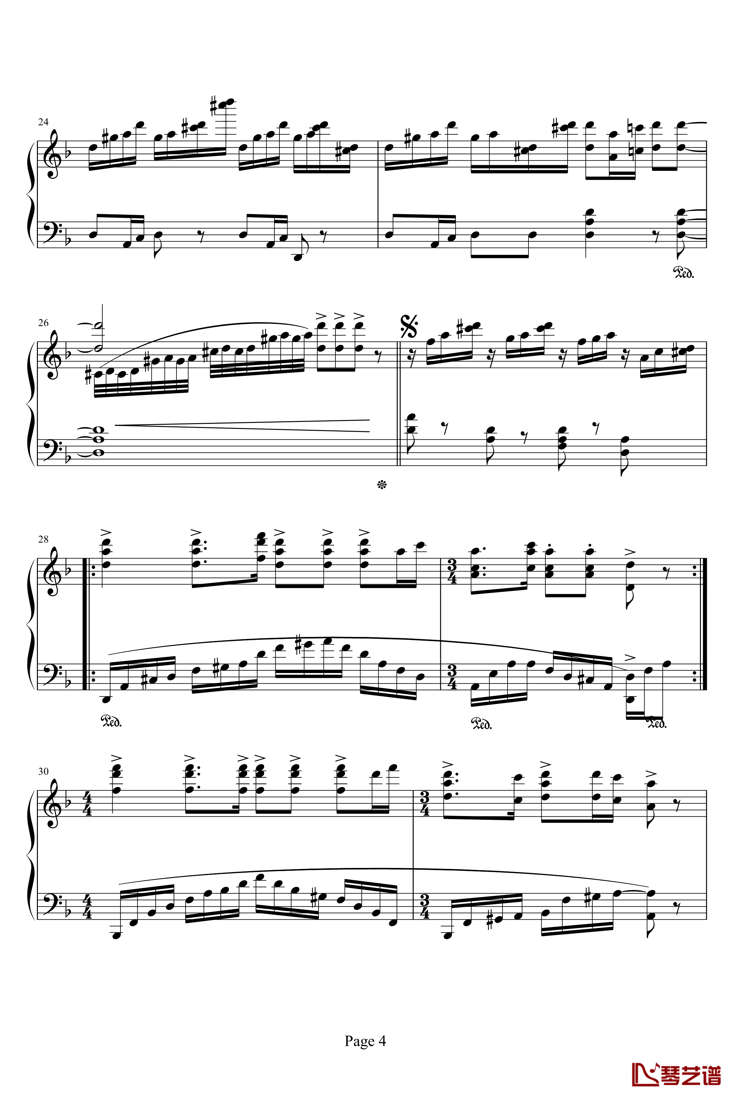 古筝曲钢琴谱-齐少凡4