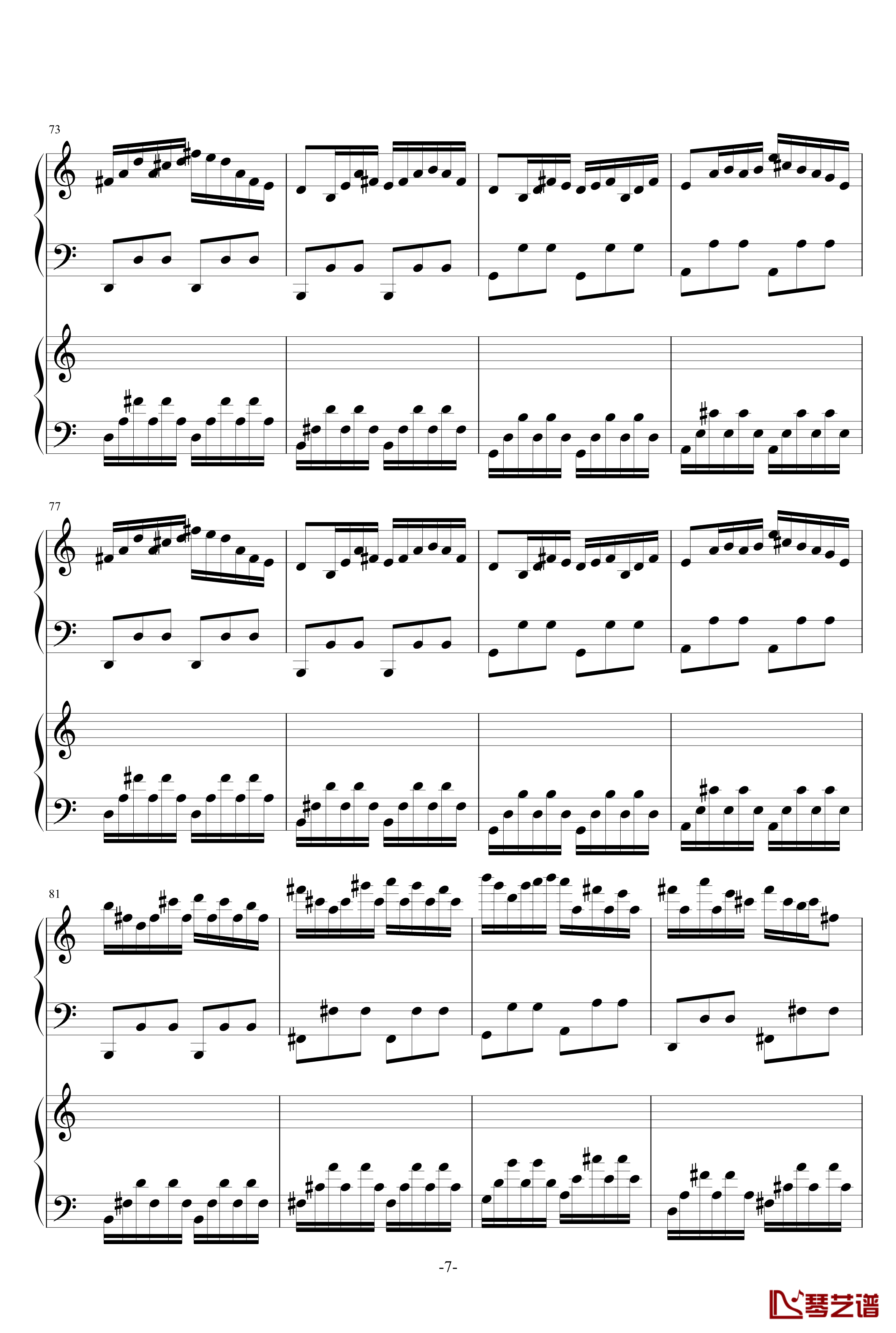 极品钢琴高手练习曲3钢琴谱-as21347