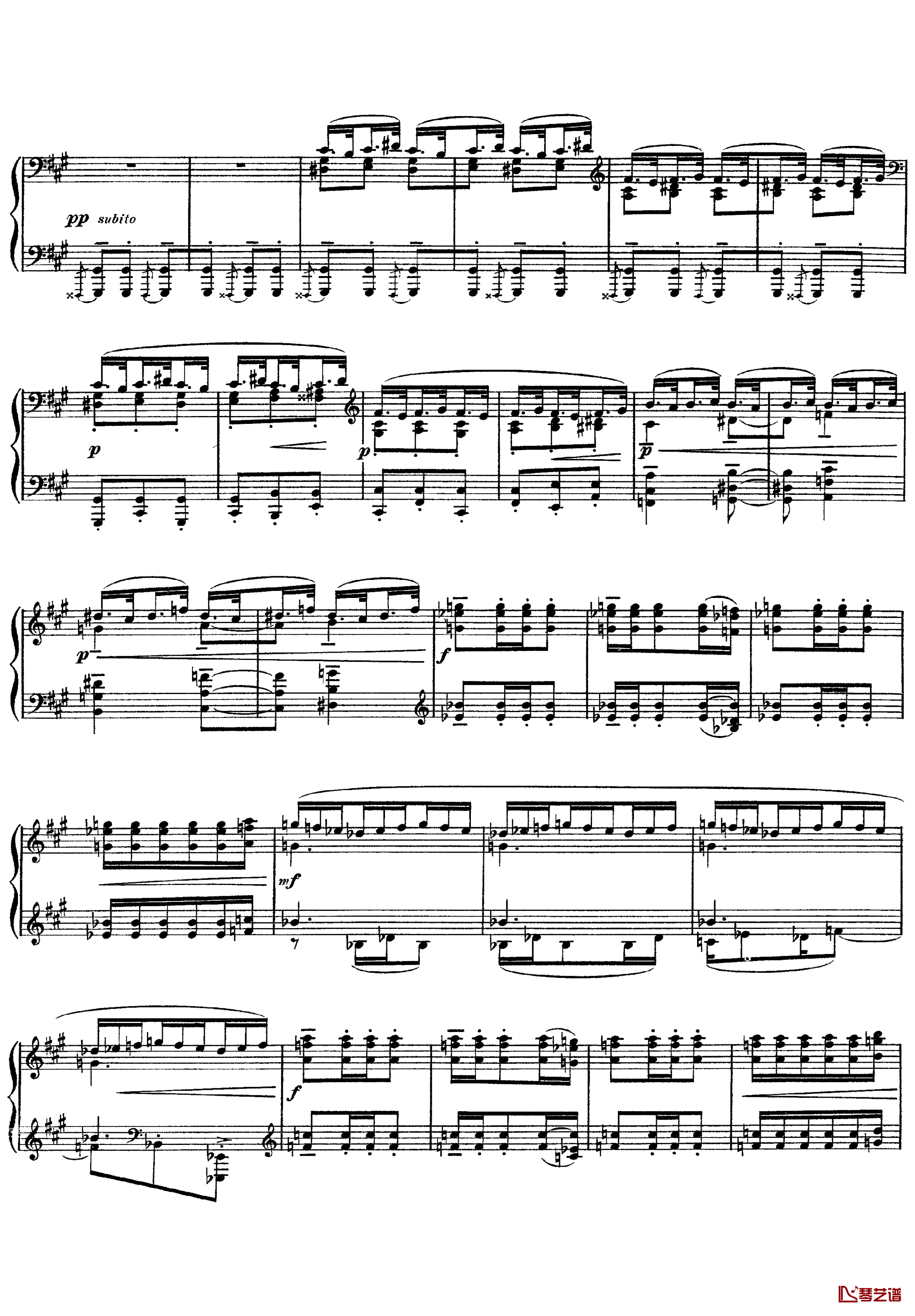 欢乐岛钢琴谱-德彪西11