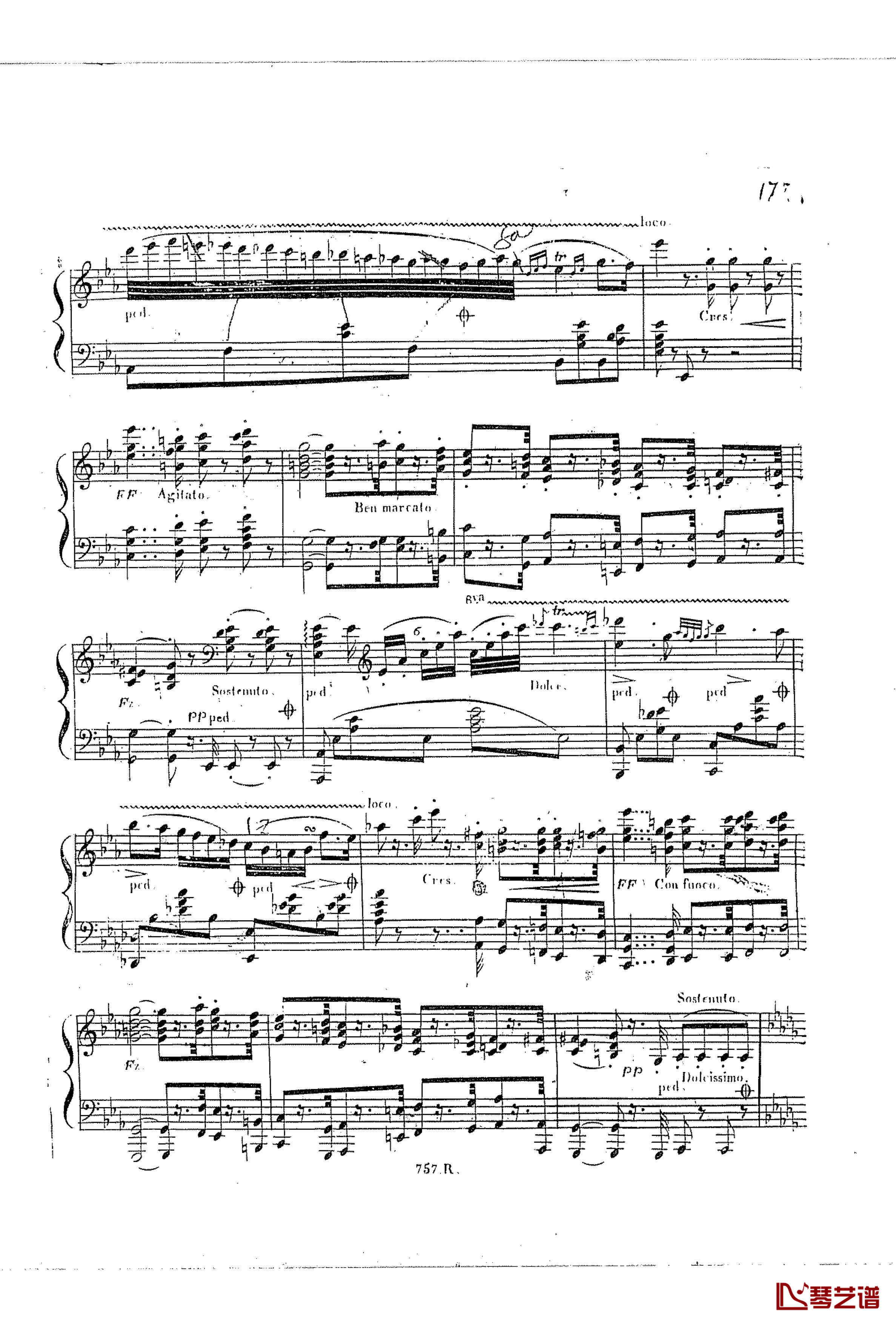  on an original theme钢琴谱-车尔尼-Czerny-Carl Czerny Op.42 No.66