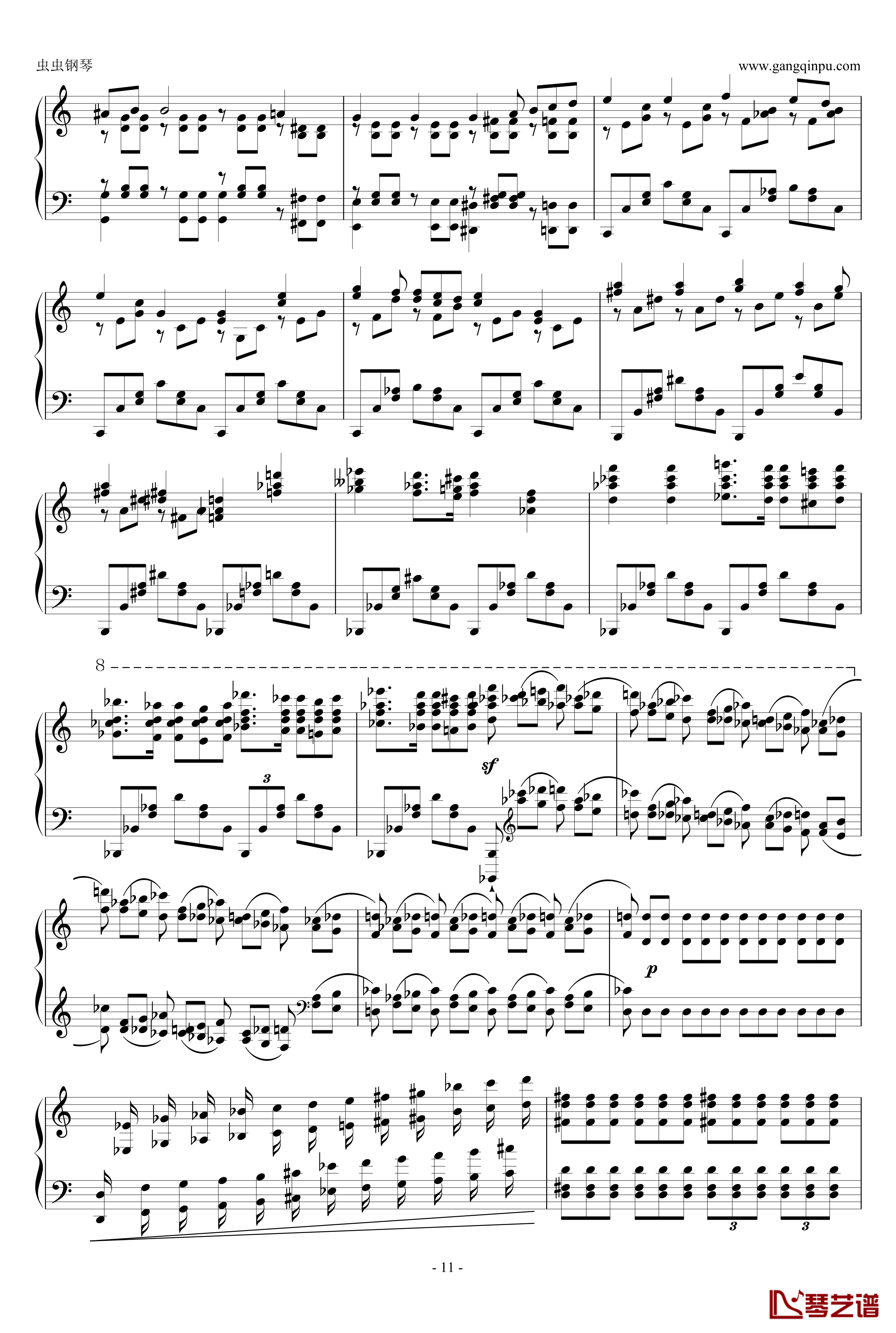 大奏鸣曲第二乐章钢琴谱-新年献礼-阿尔坎11