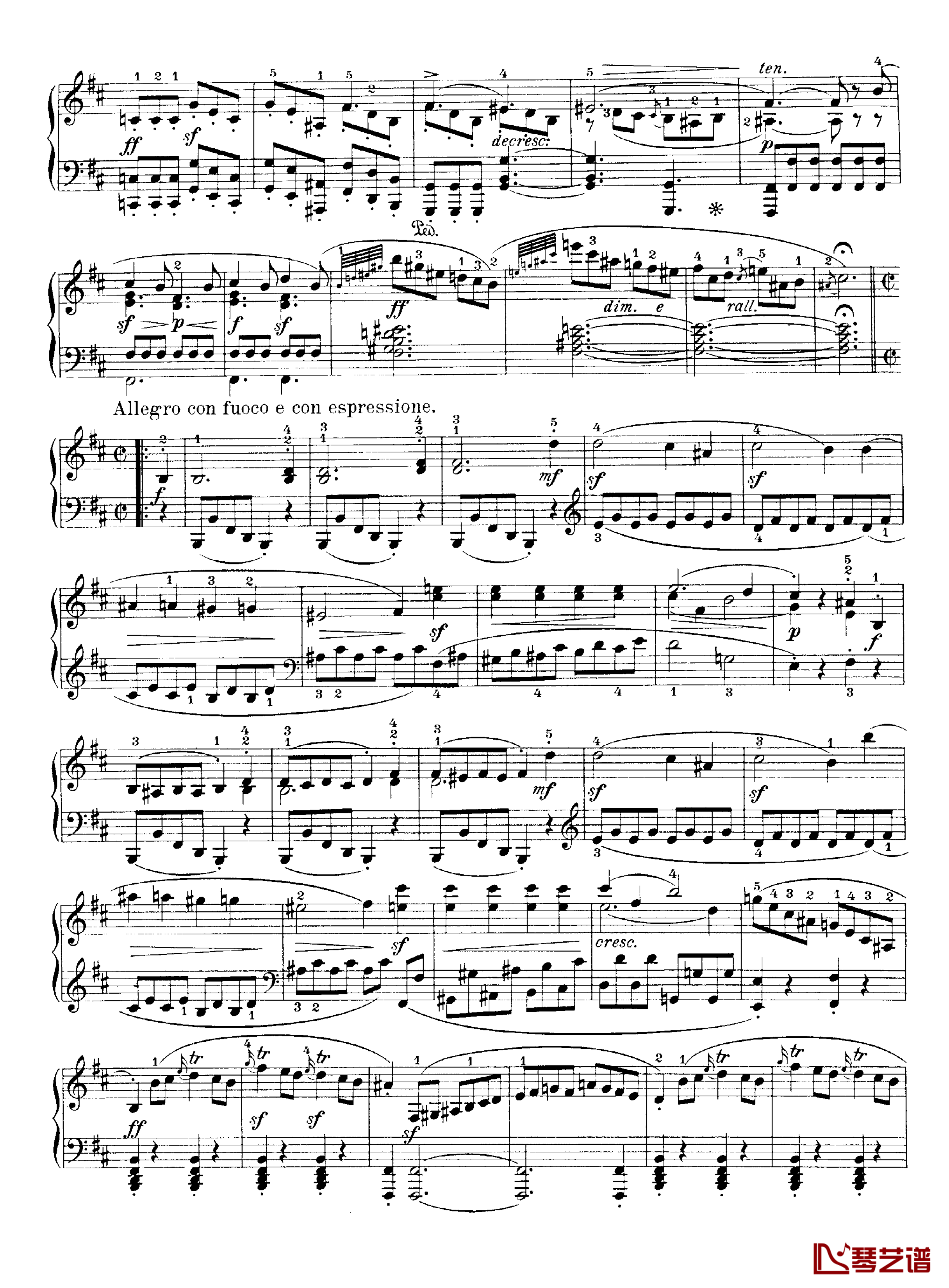 b小调钢琴奏鸣曲Op.40No.2钢琴谱-克莱门蒂2