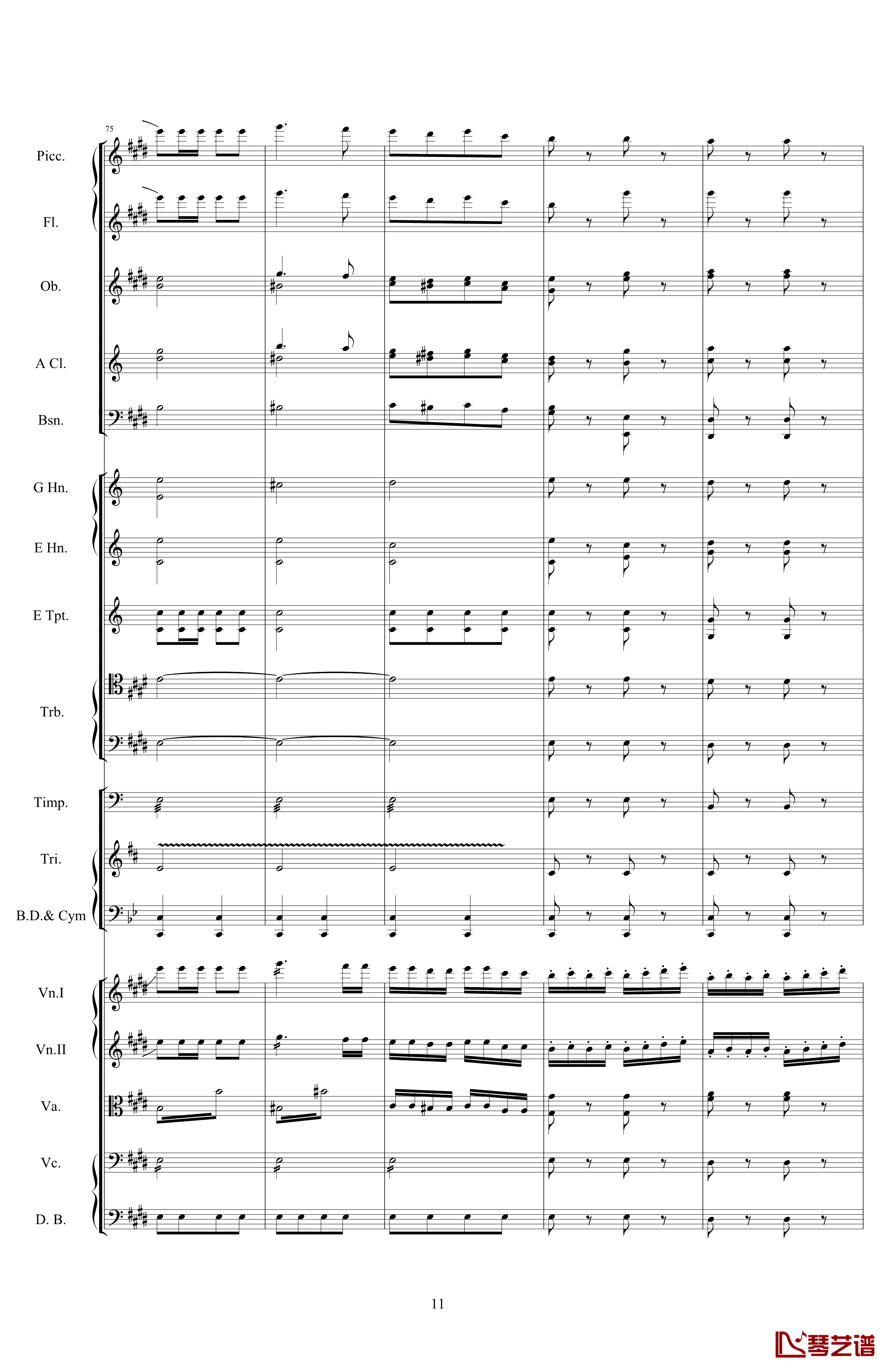 威廉退尔序曲钢琴谱-原版扒谱-罗西尼11