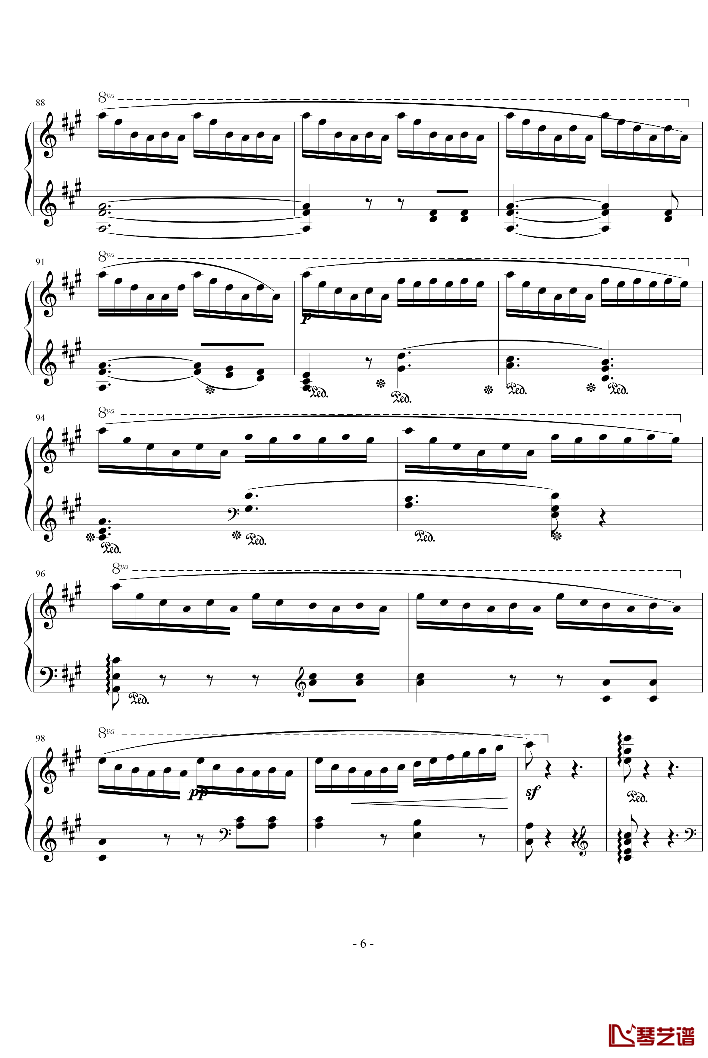 无言歌Op.19No.3钢琴谱-门德尔松6