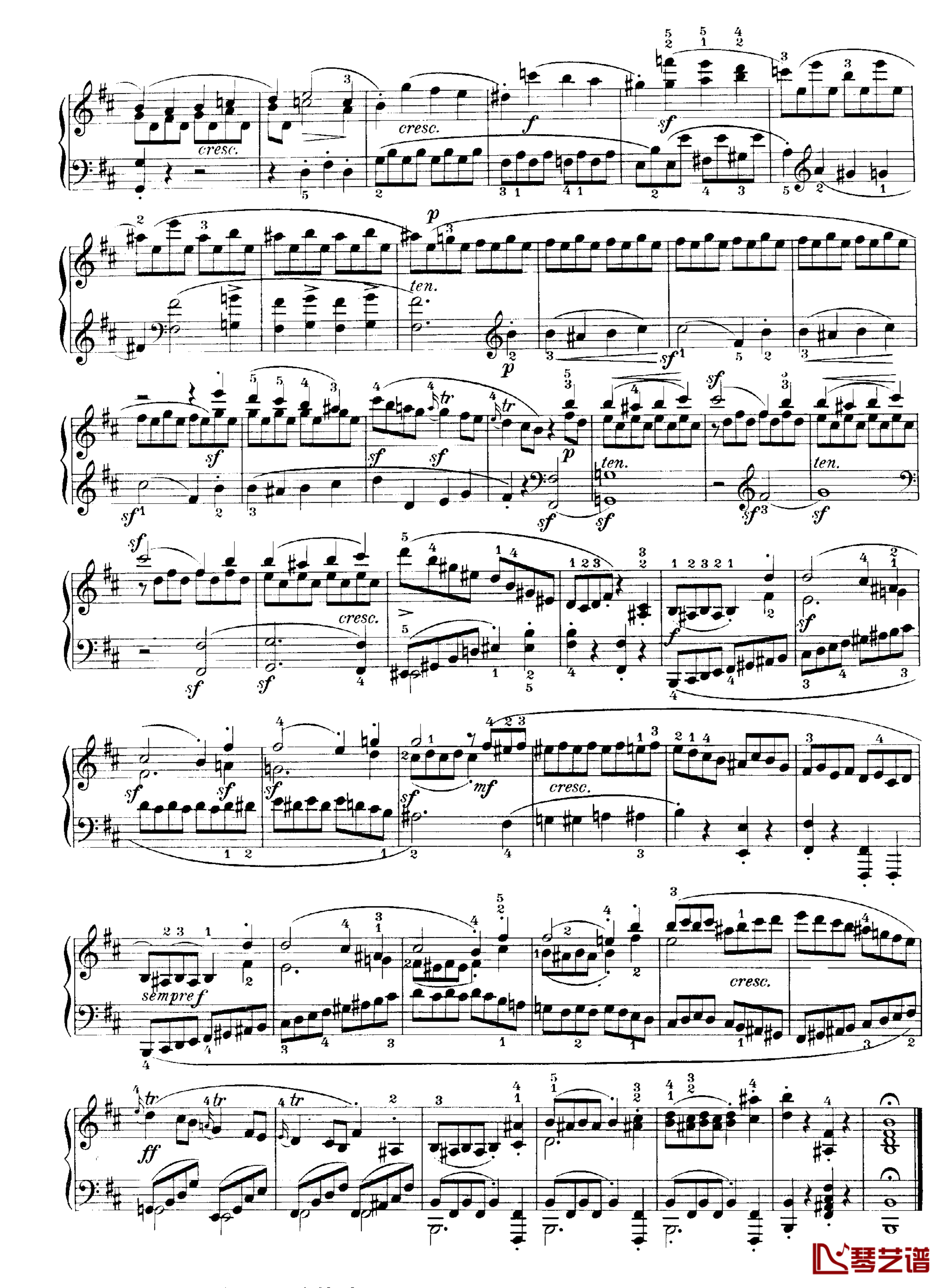 b小调钢琴奏鸣曲Op.40No.2钢琴谱-克莱门蒂8