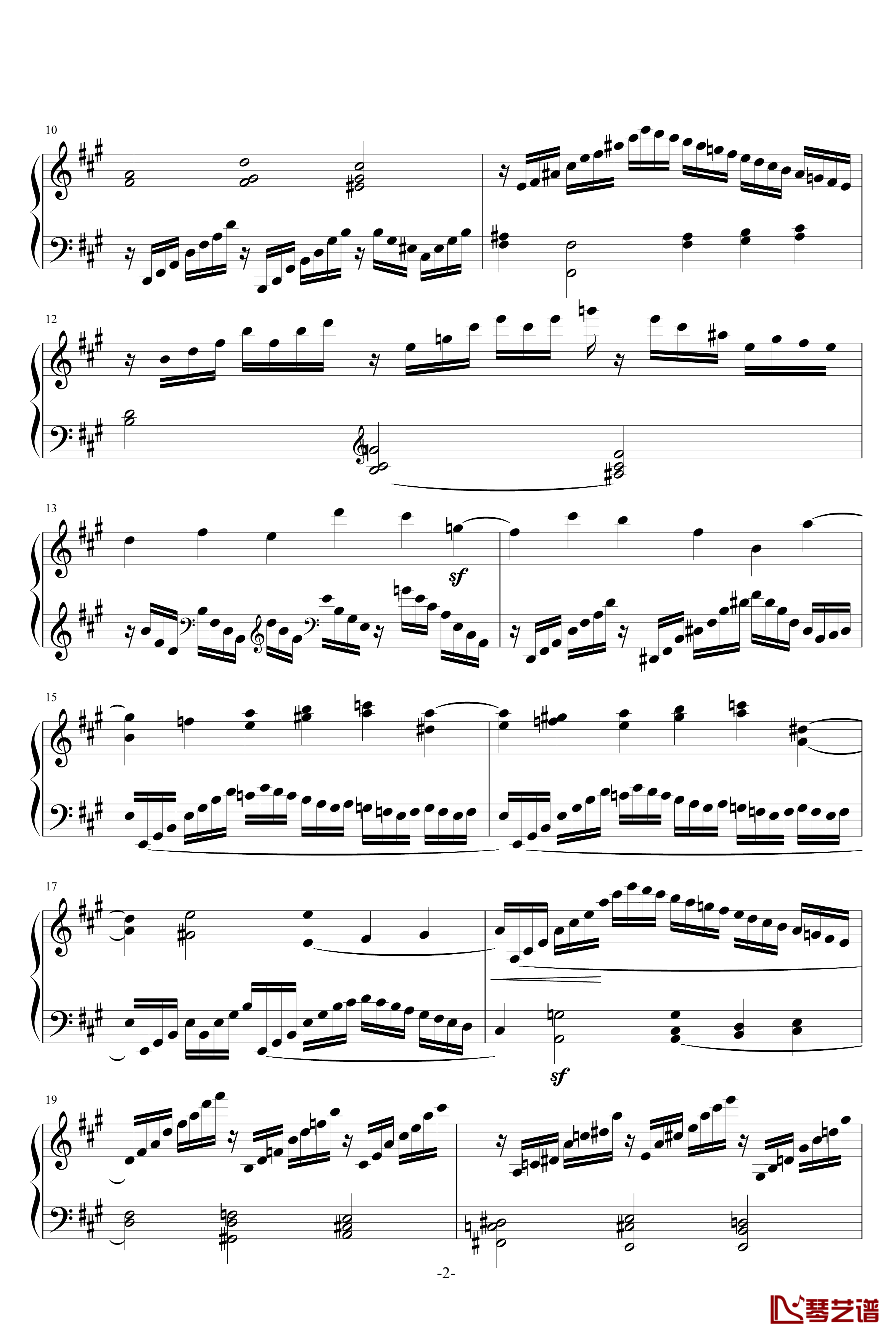 克列门蒂练习曲之第7首钢琴谱-克来门蒂2